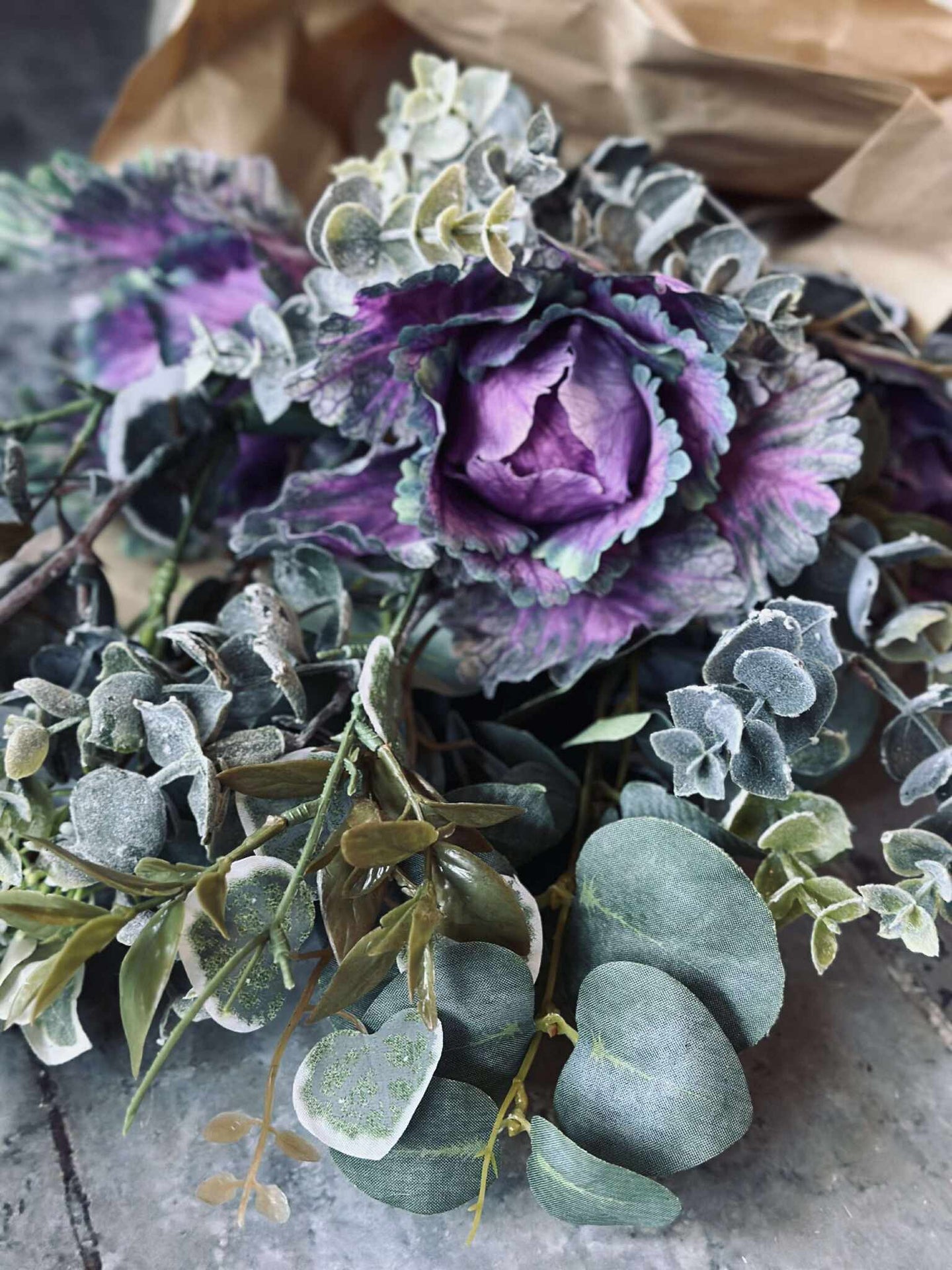 Bukett - Grön / Lila