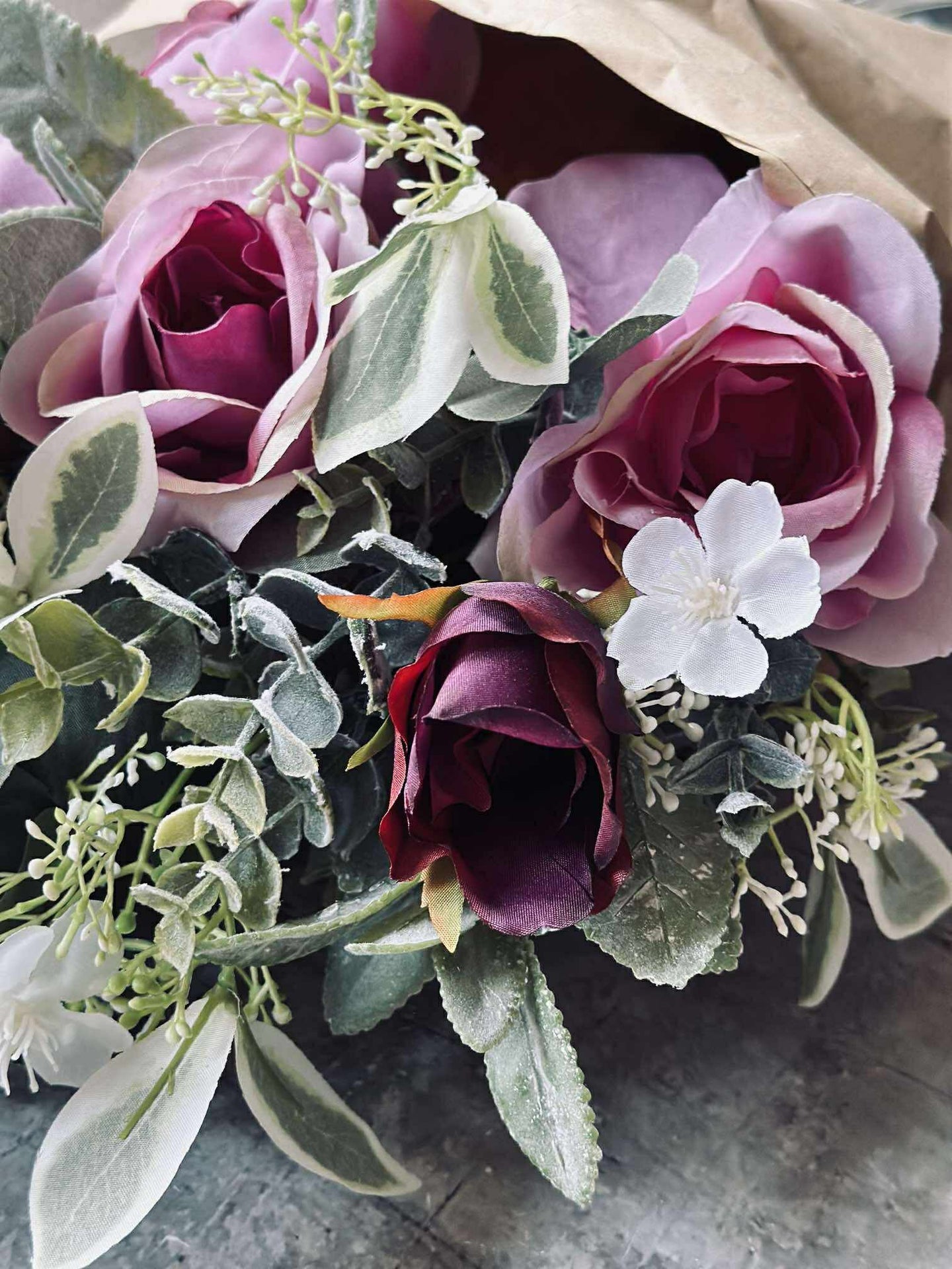 Bukett med rosor - Rosa