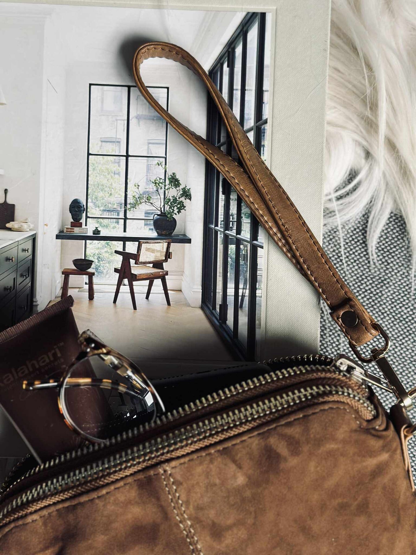 Crossbody-clutch ALICE - Mocka caramel