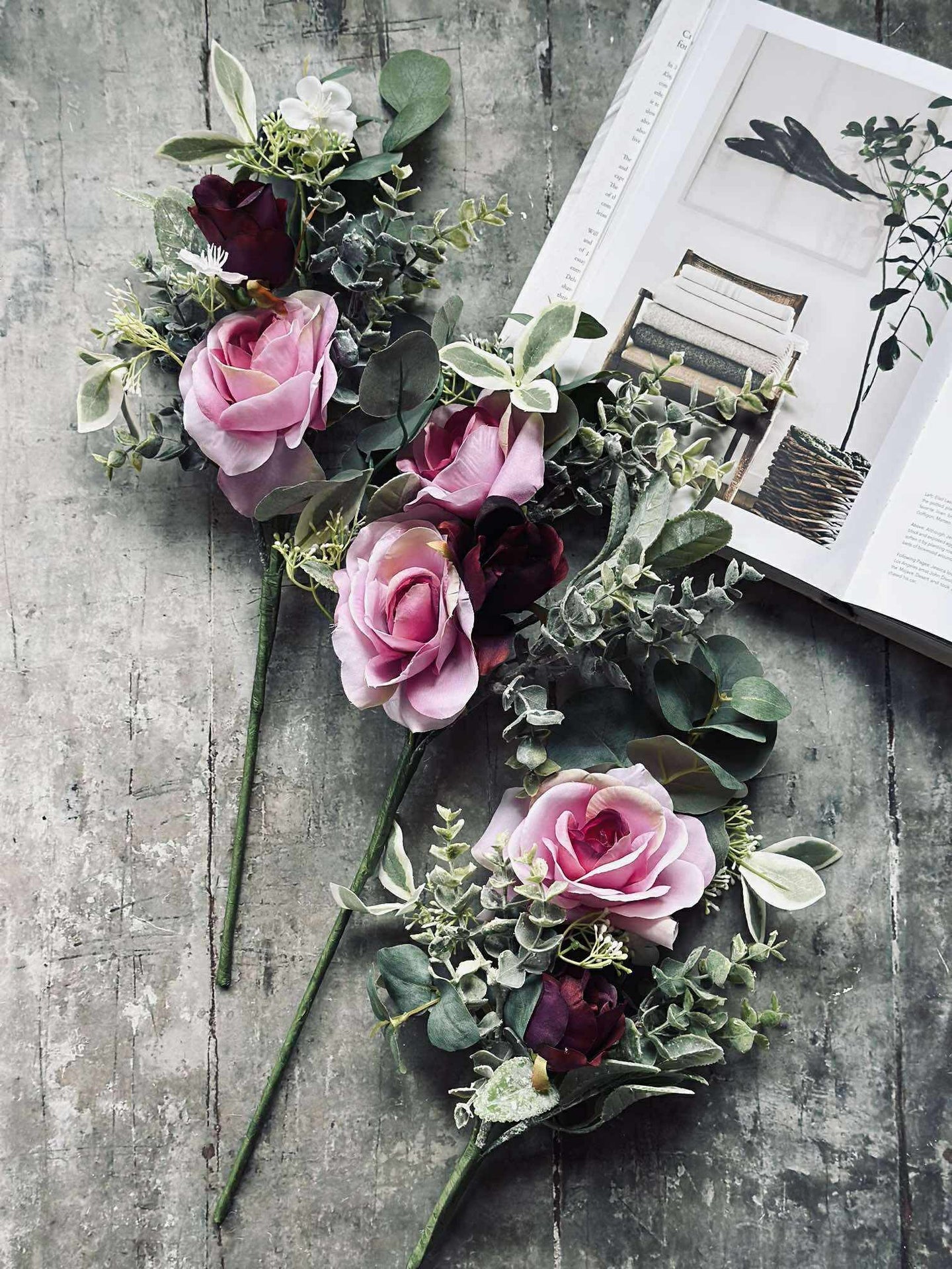 Bukett med rosor - Rosa