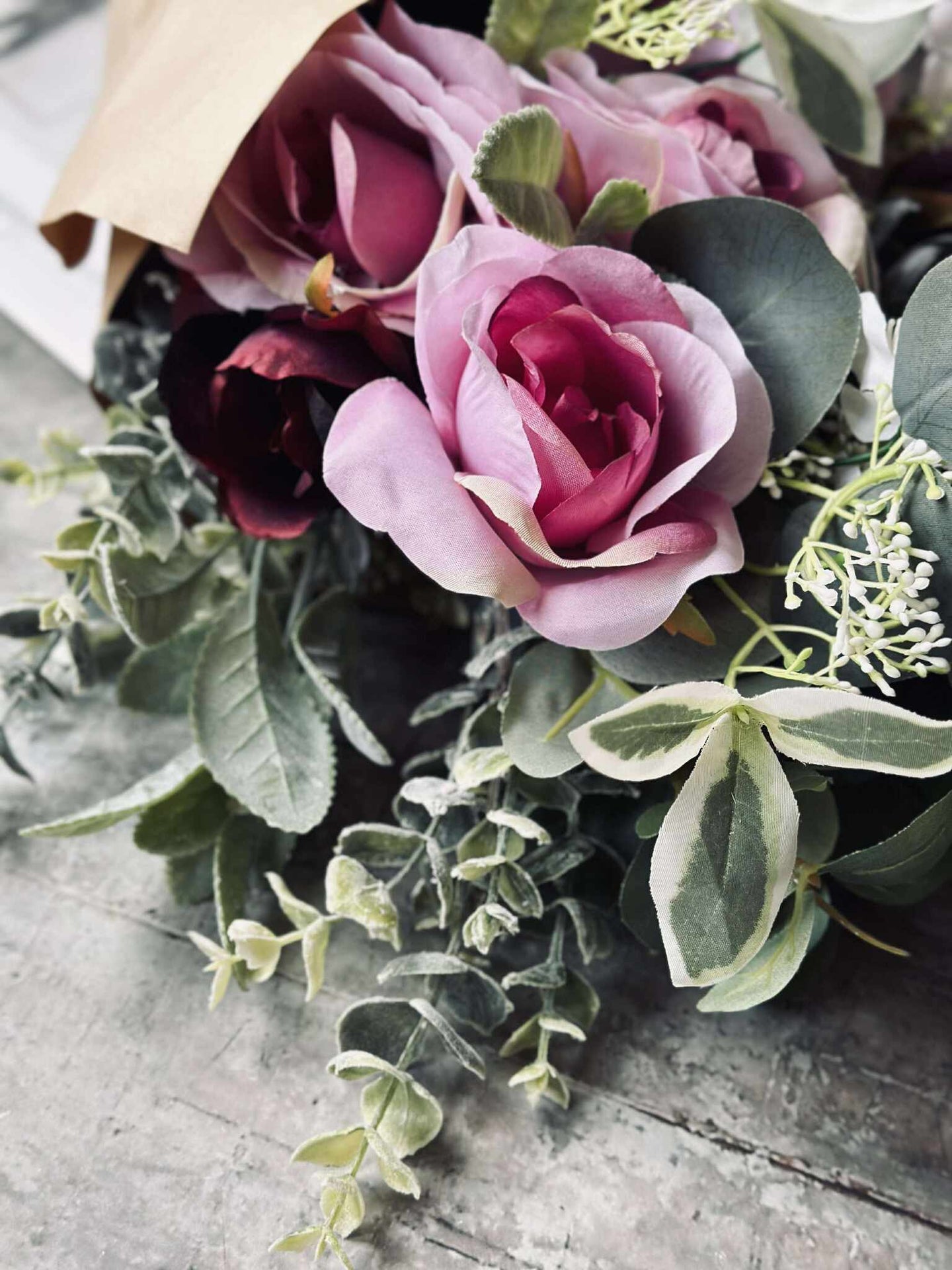 Bukett med rosor - Rosa