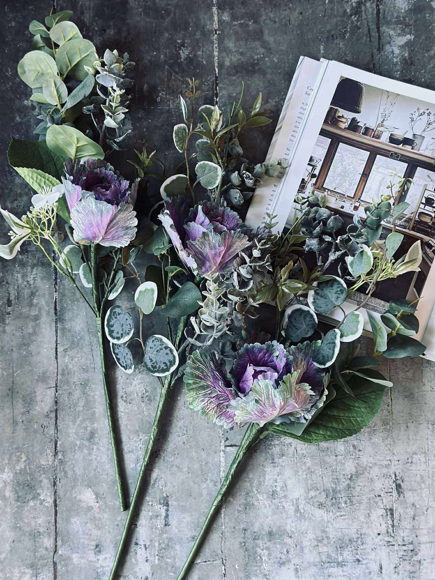 Bukett - Grön / Lila