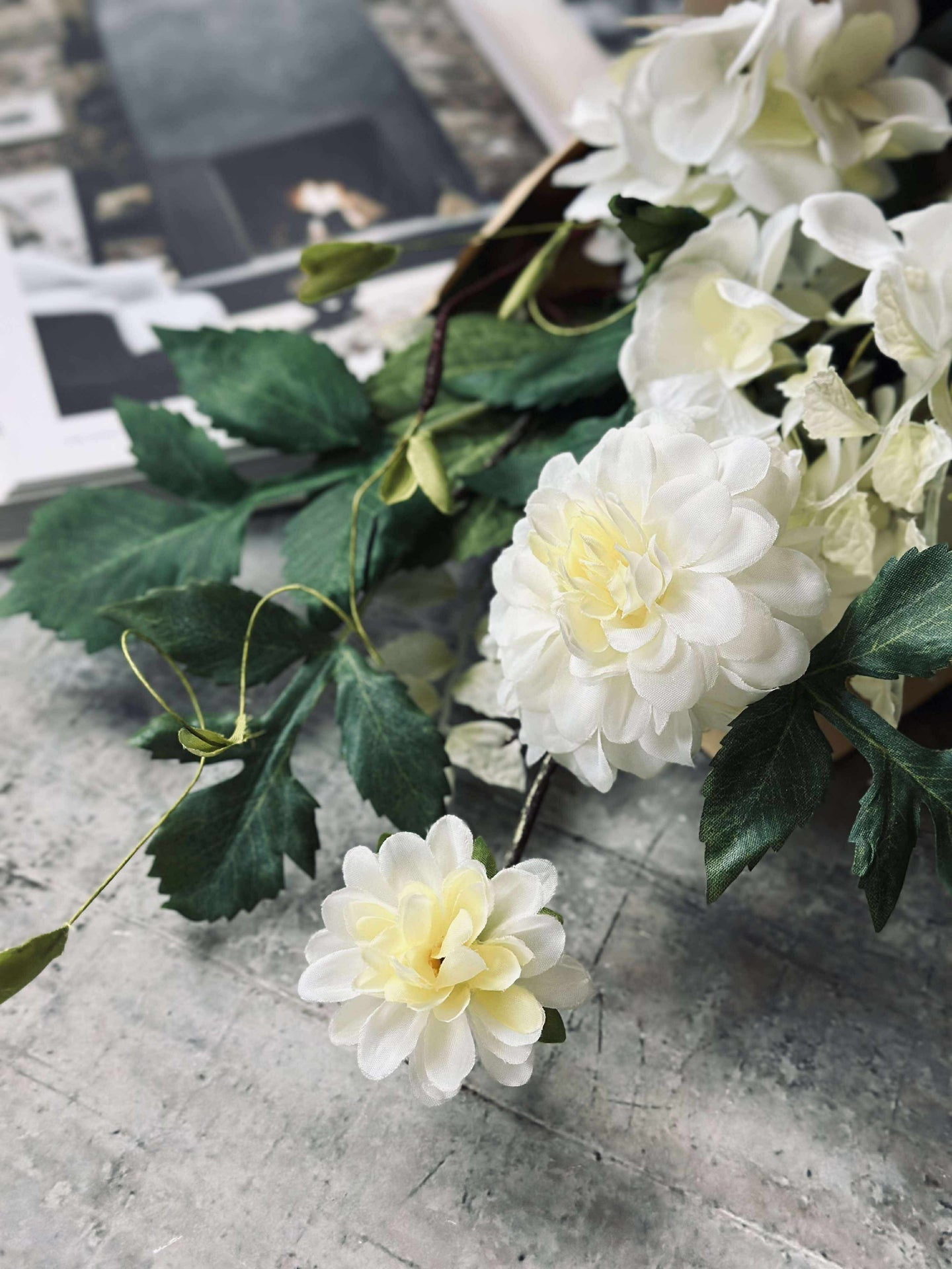 Bukett Hortensia - Vit