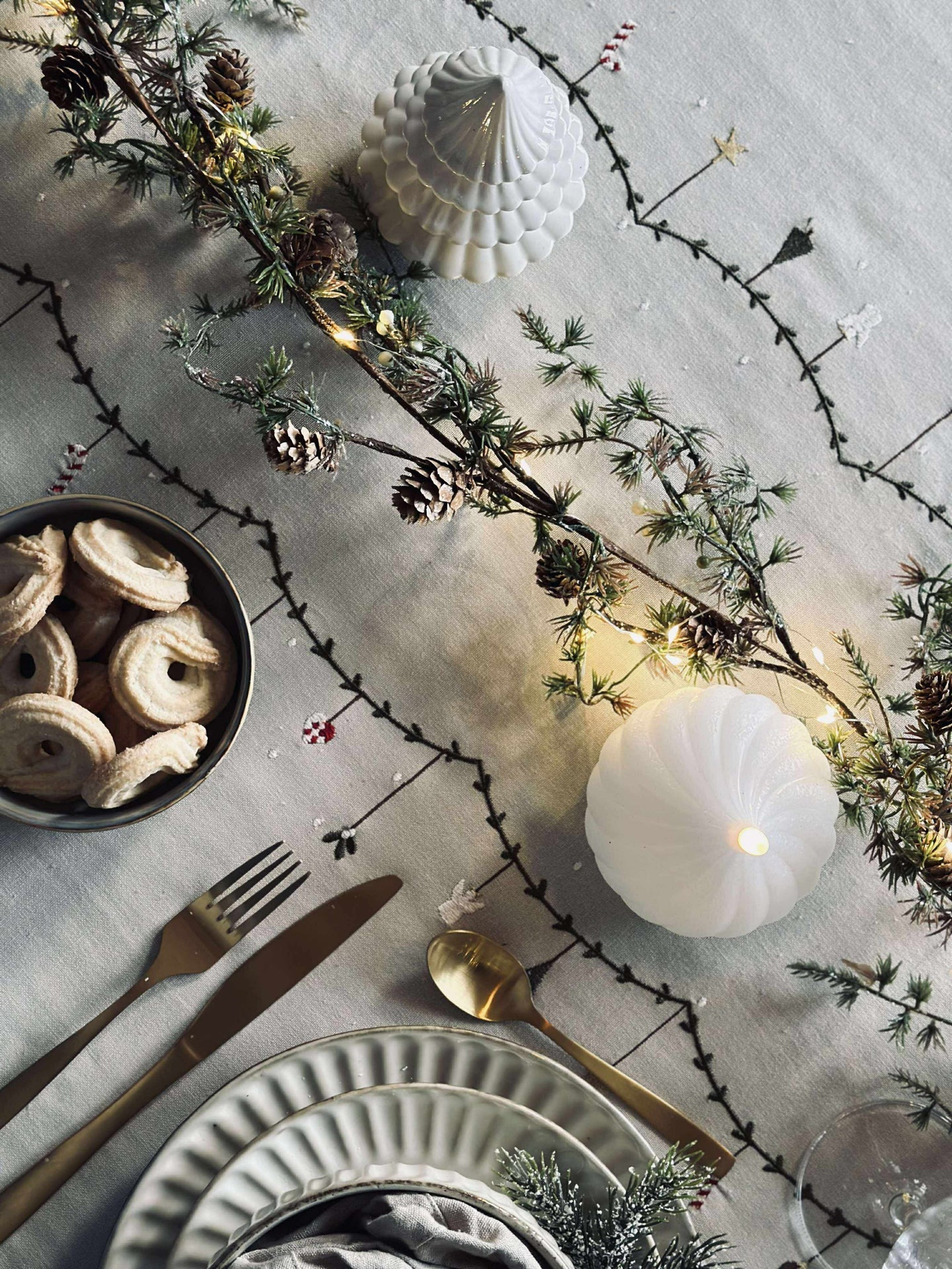 Julgran - Vit porslin