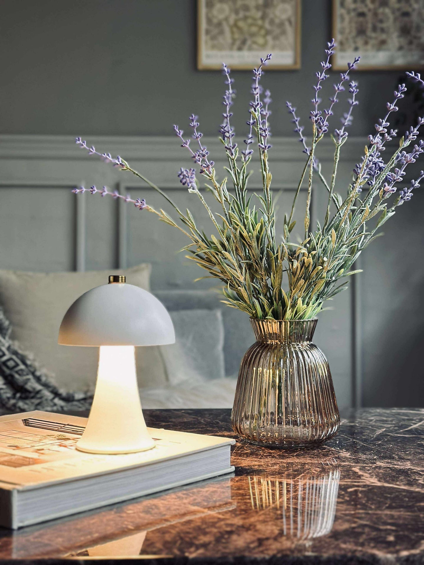 Bordslampa Mini Touch - Vit