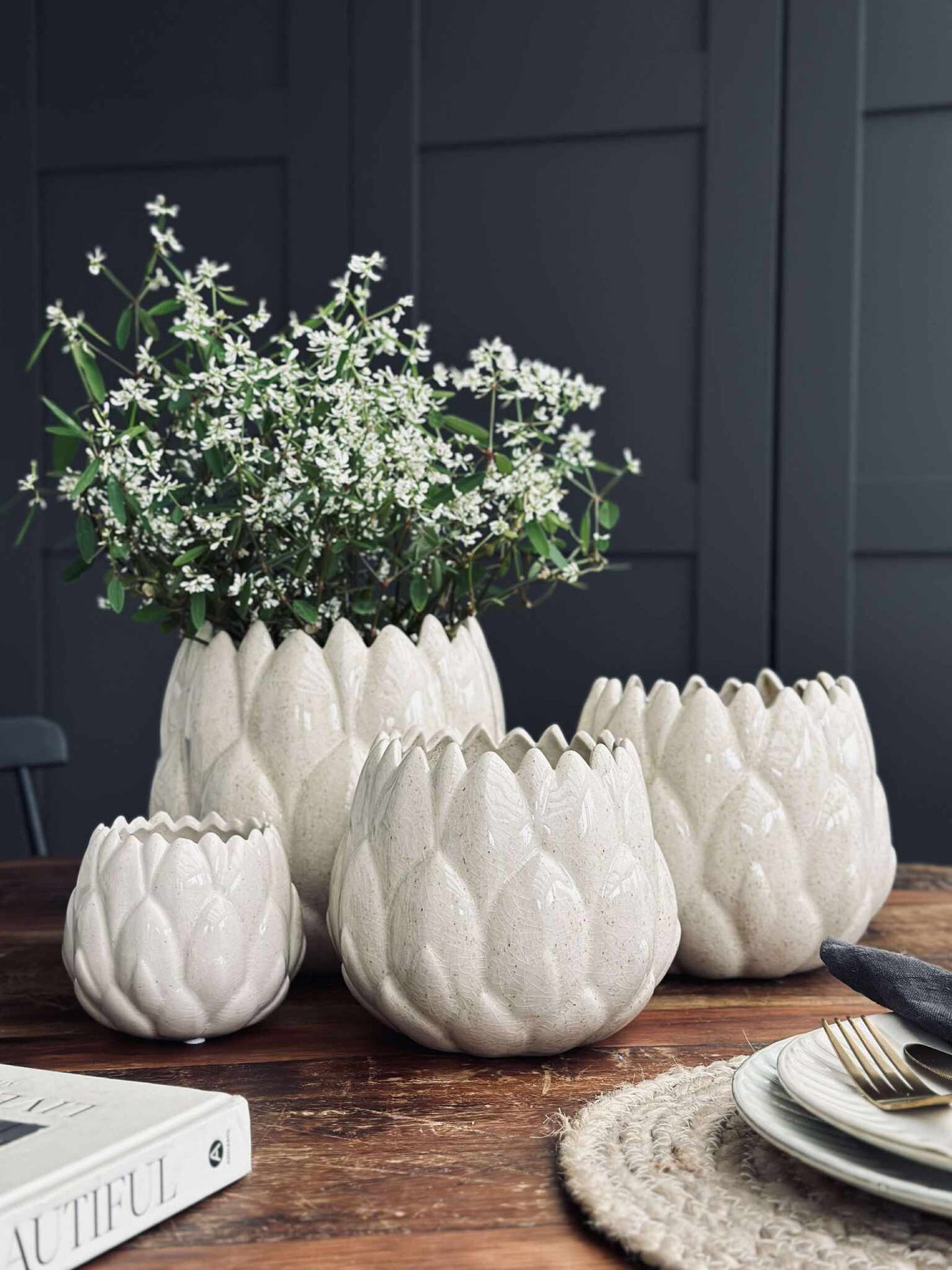 Krukskydd Vit - Flera storlekar