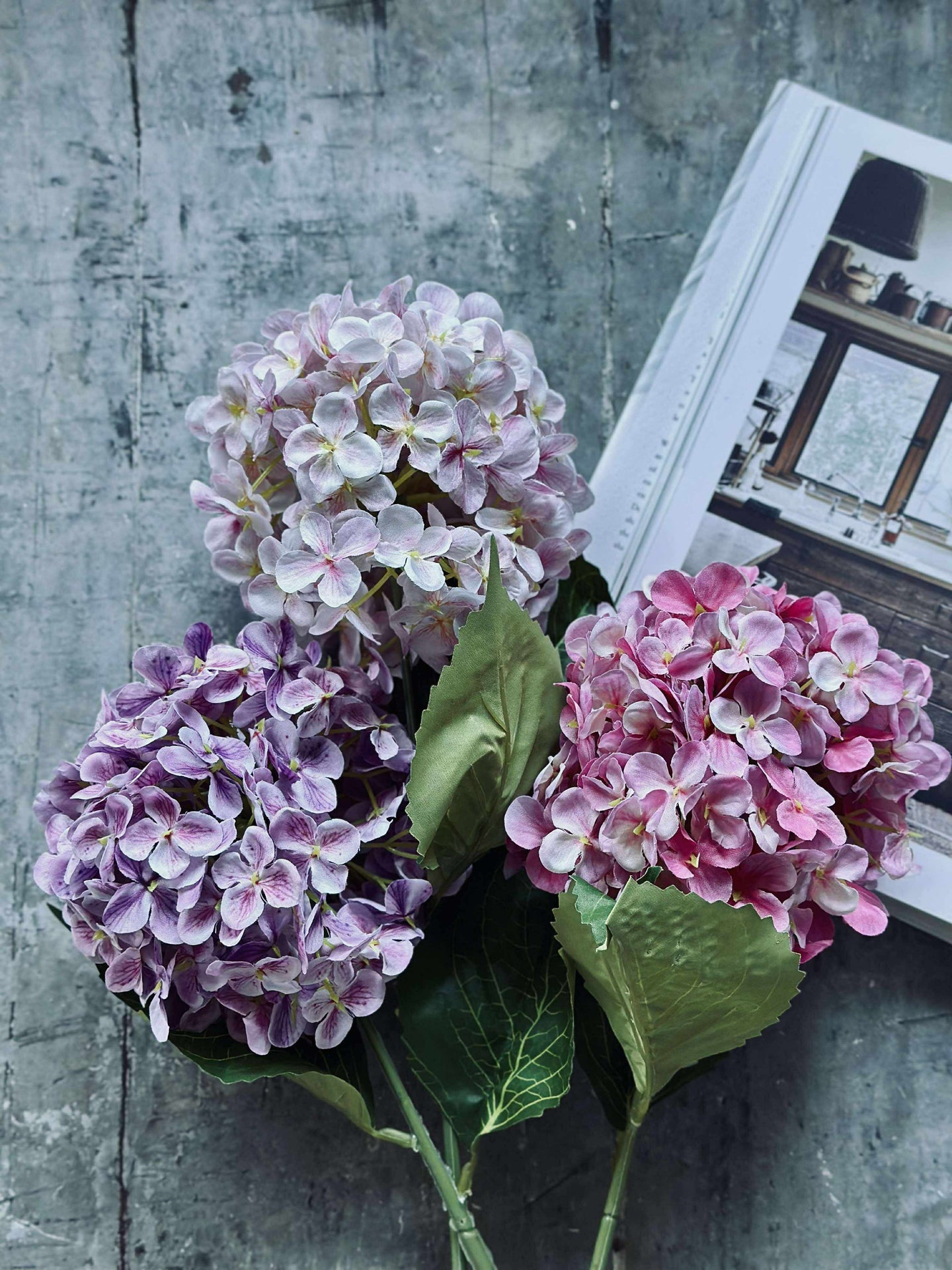 Bukett - Hortensia Rosa / Lila