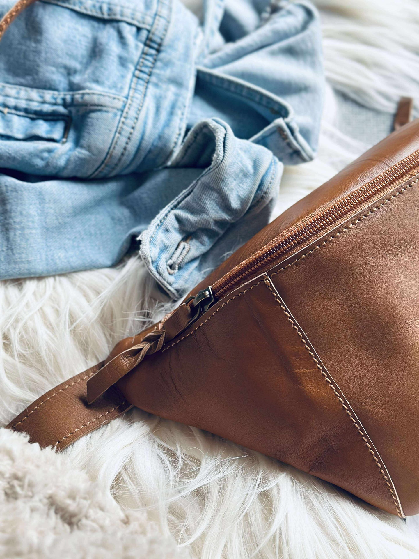 Midjeväska Anna - Cognac