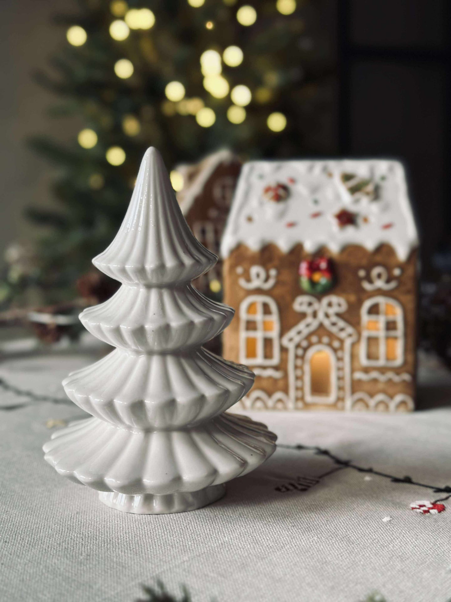 Julgran - Vit porslin