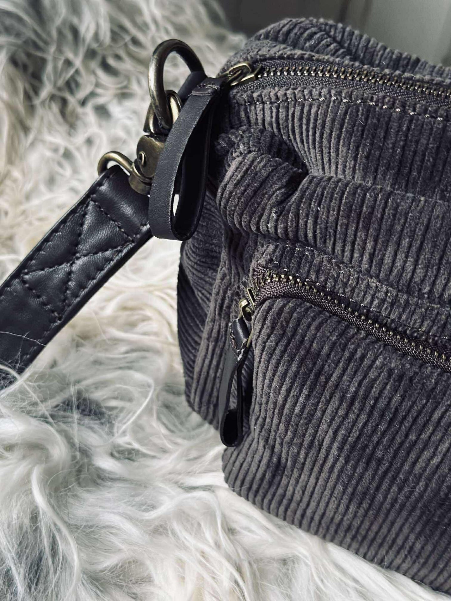 Crossbody Brun Manchestertyg