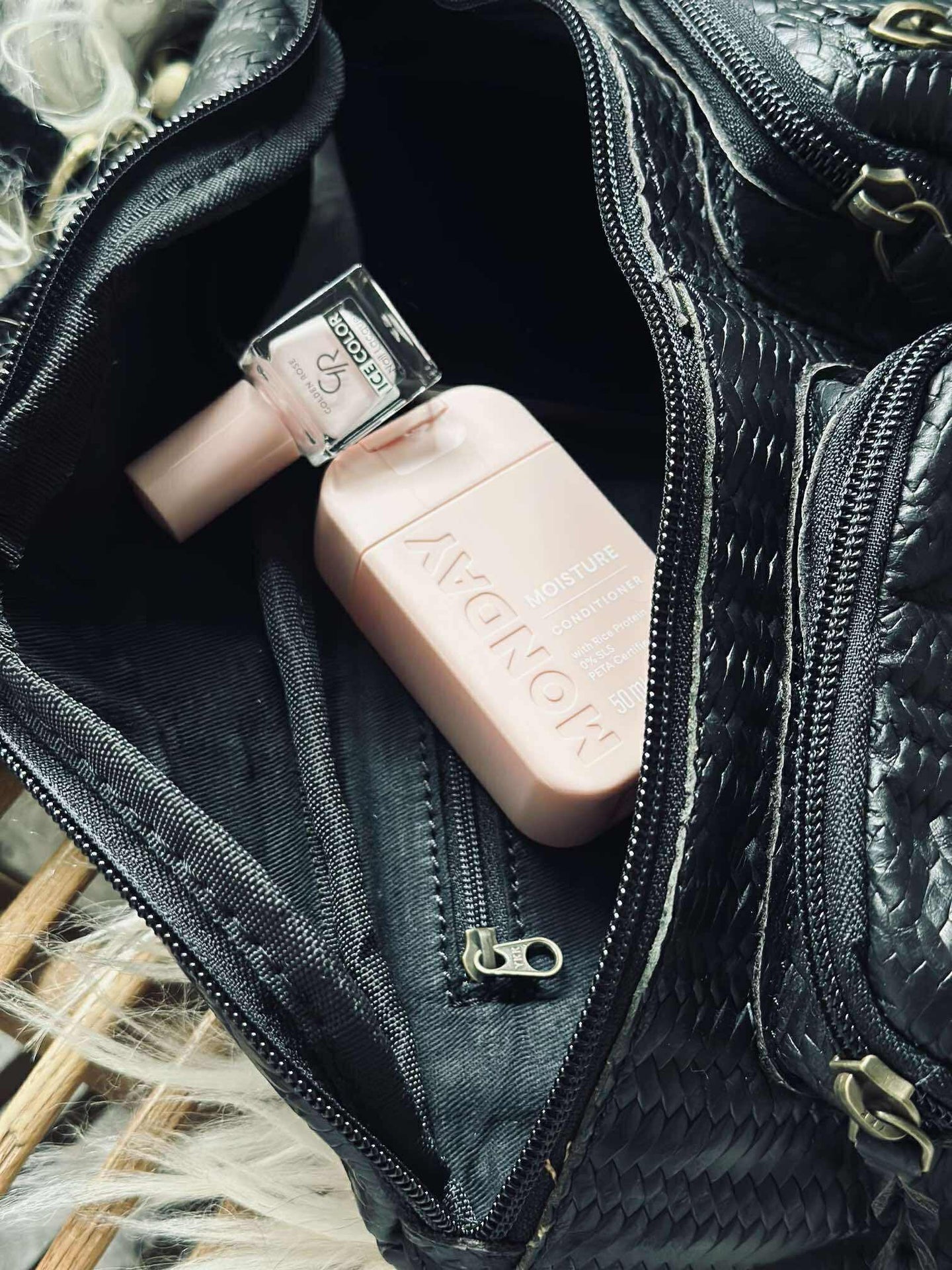 Bumbag Kaya - Svart flätad