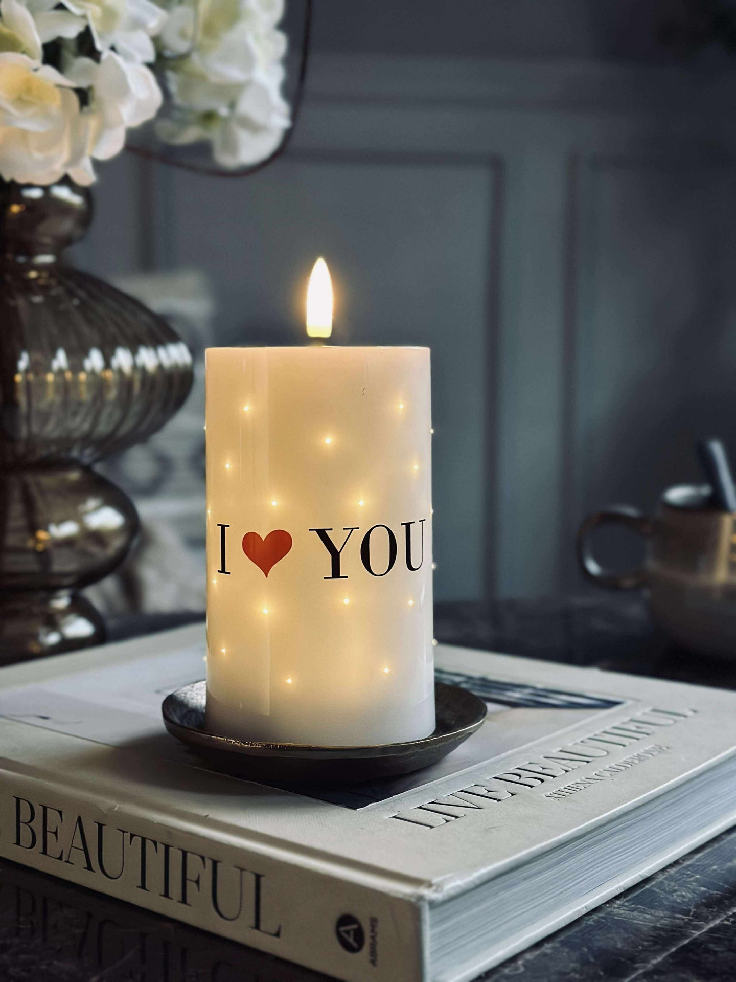 LED-blockljus TWINKLE - Love