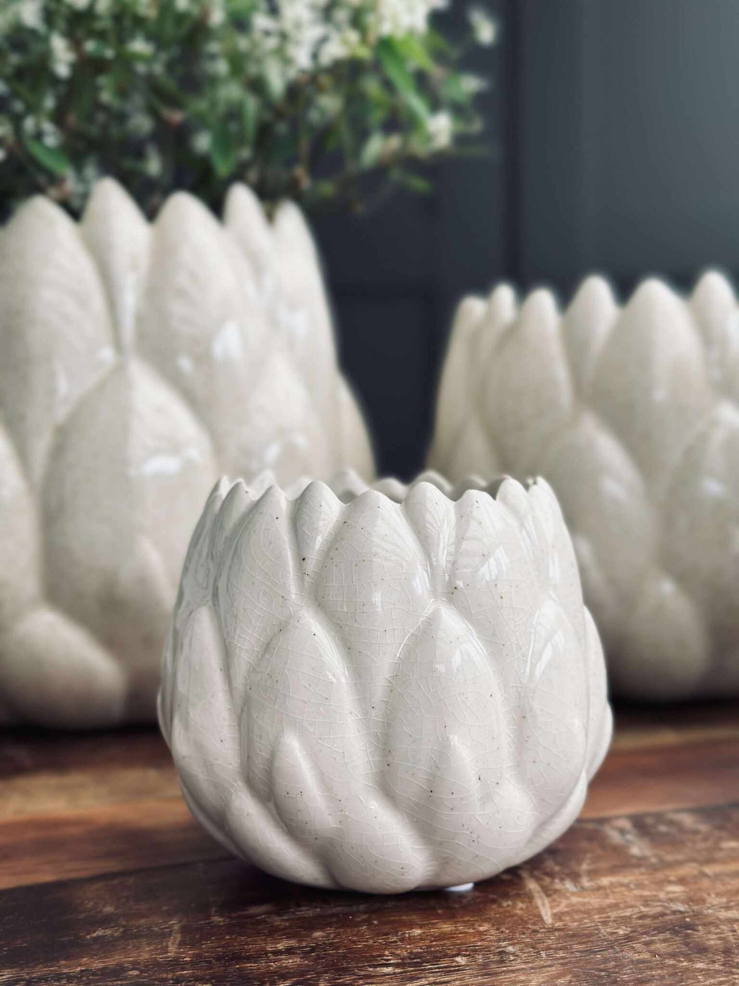 Krukskydd Vit - Flera storlekar