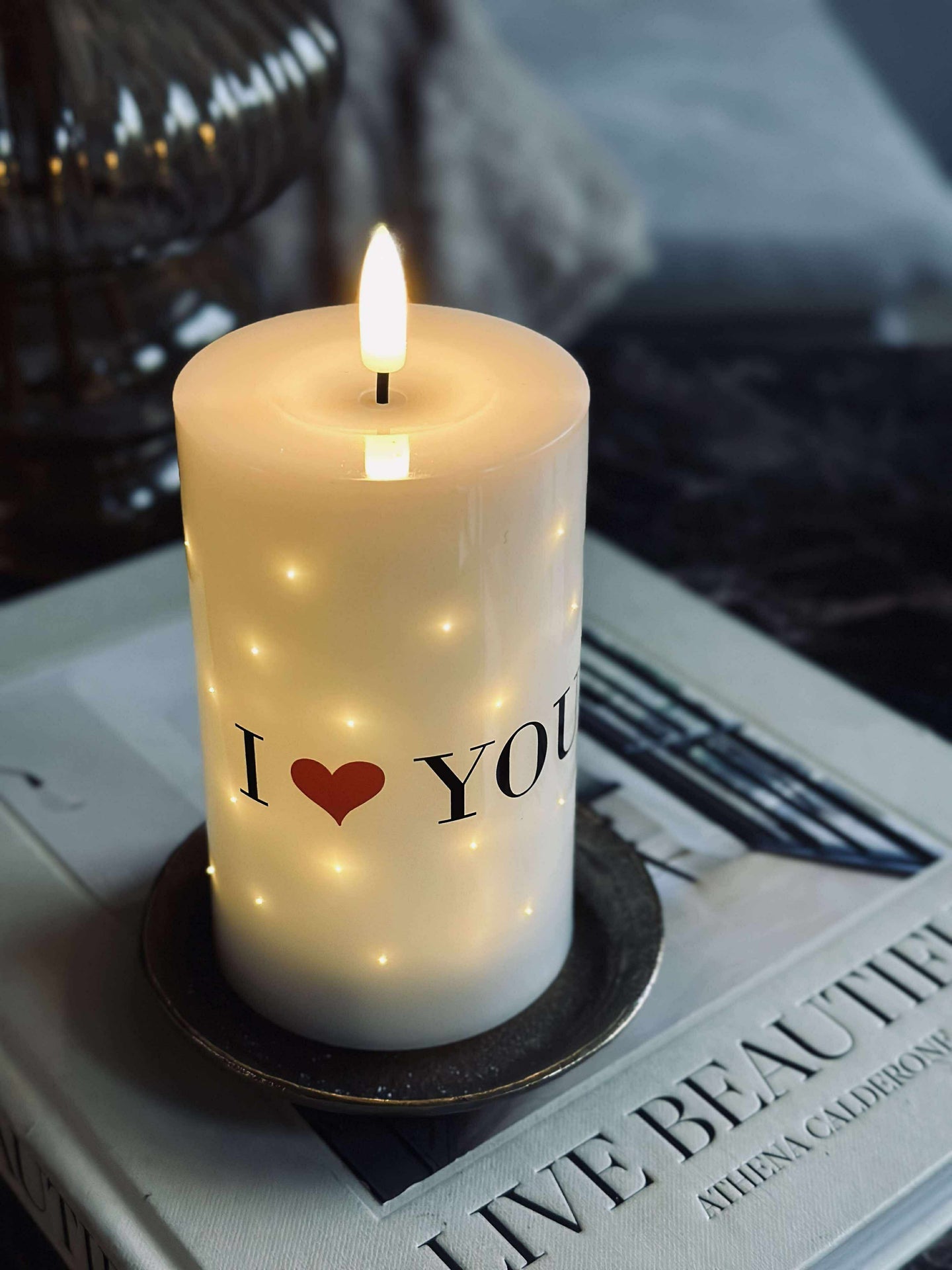 LED-blockljus TWINKLE - Love