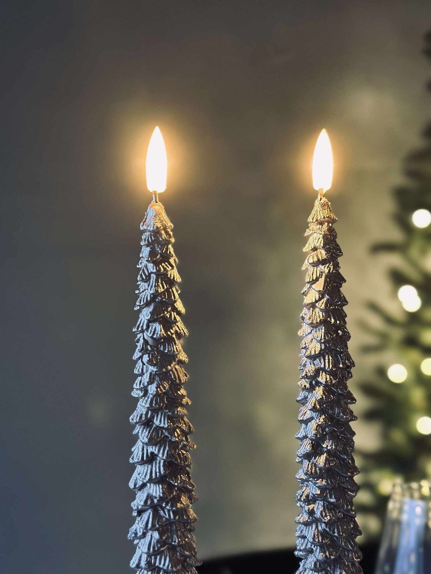 LED Scenljus 2 st - Julgran guld