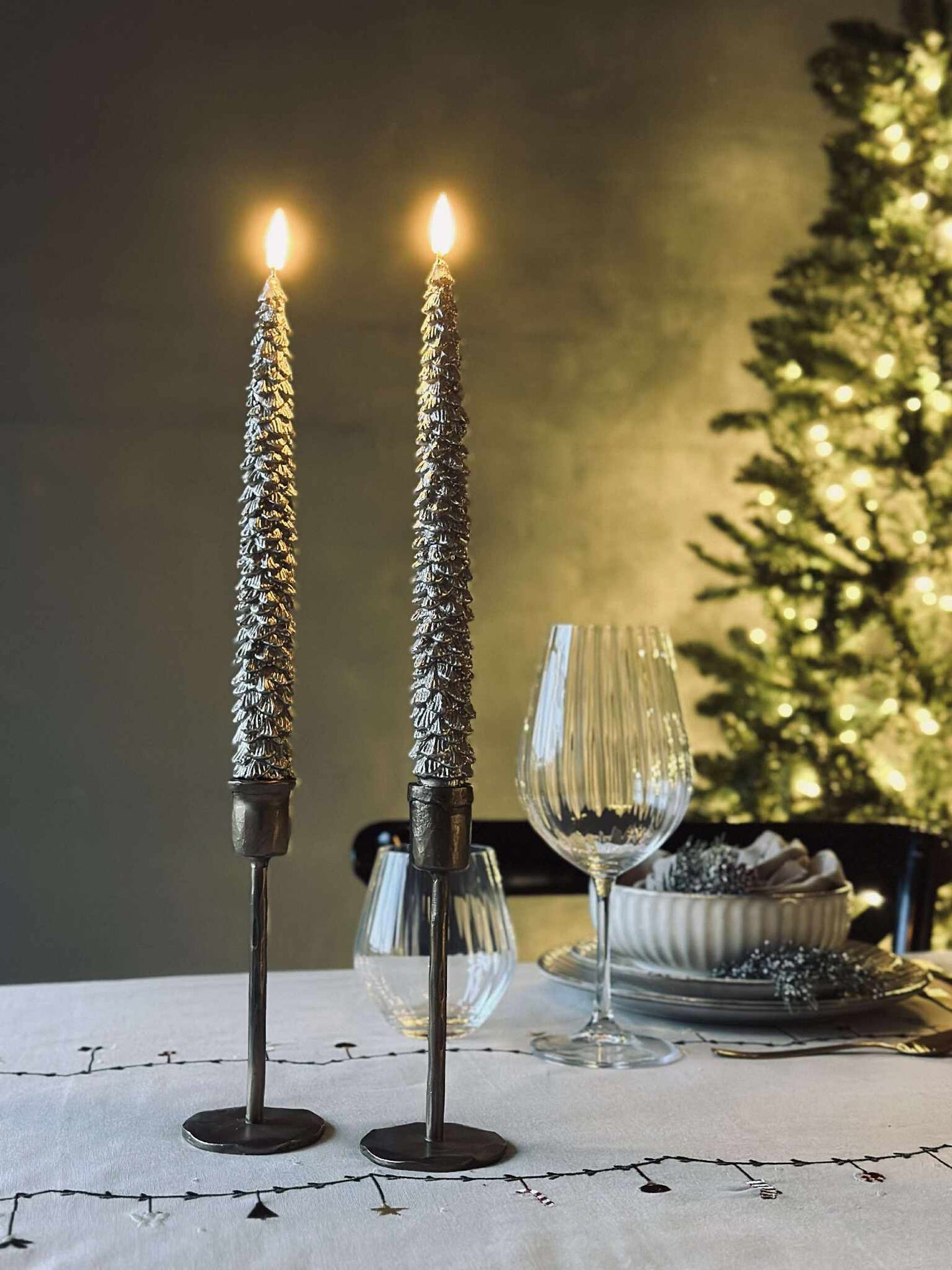 LED Scenljus 2 st - Julgran guld