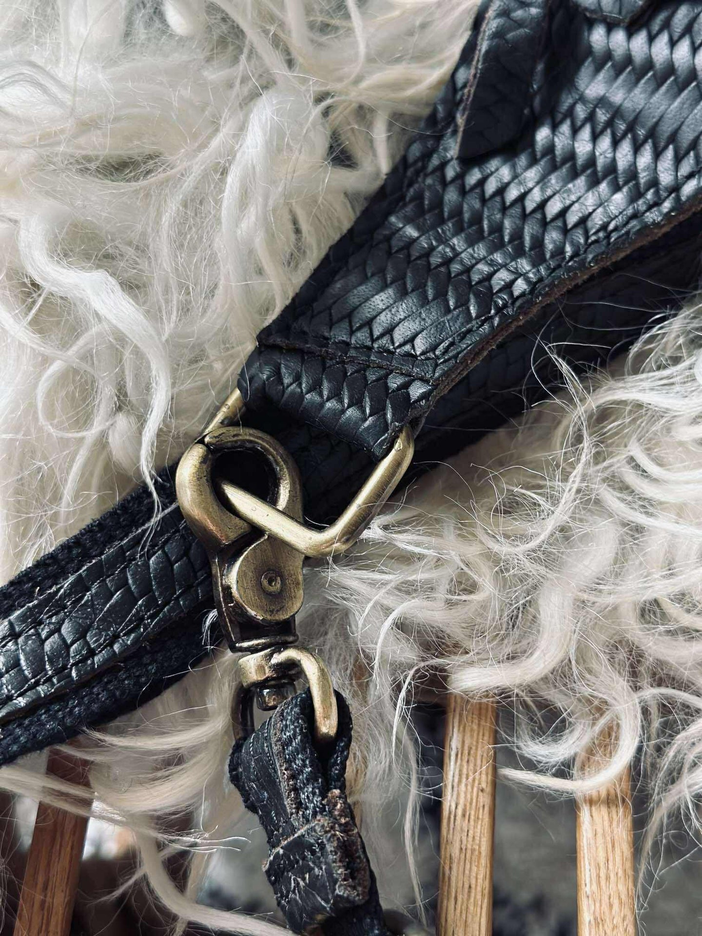 Bumbag Kaya - Svart flätad