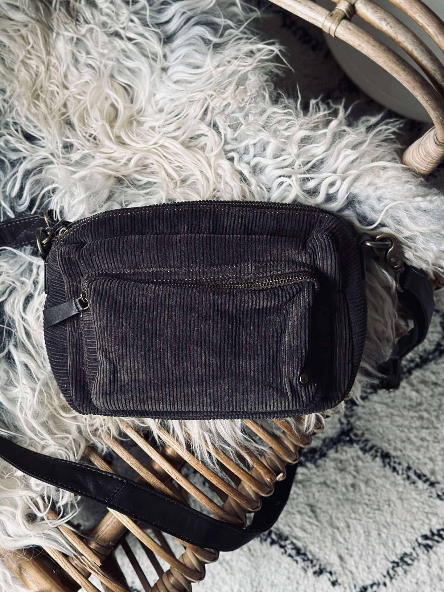 Crossbody Brun Manchestertyg