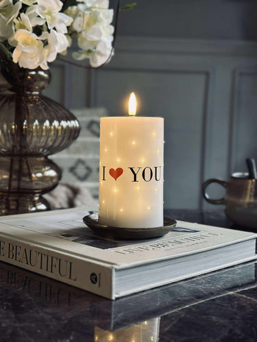 LED Blockljus TWINKLE - Kärlek