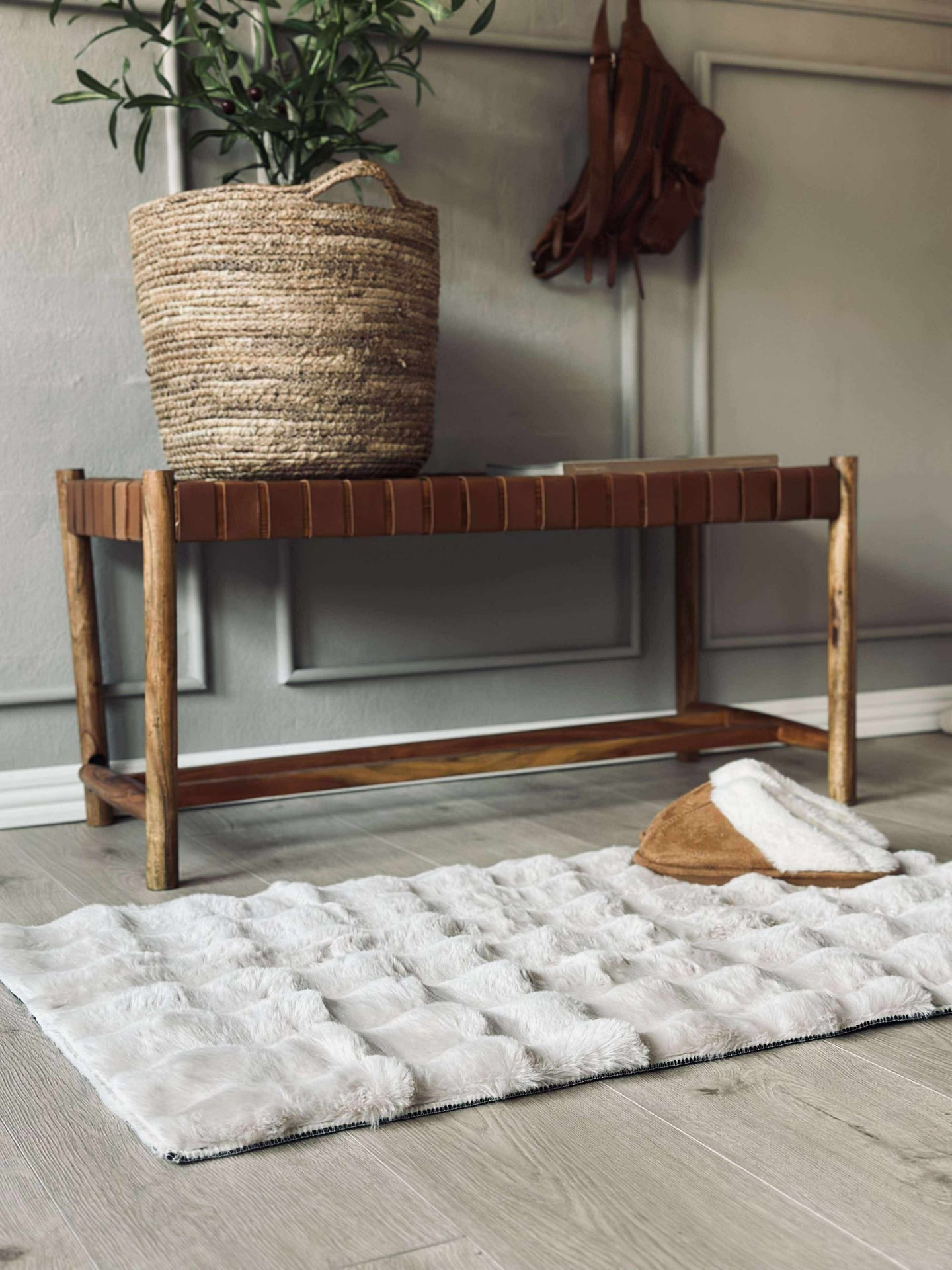 Golvmatta Plysch - 60x90 Beige