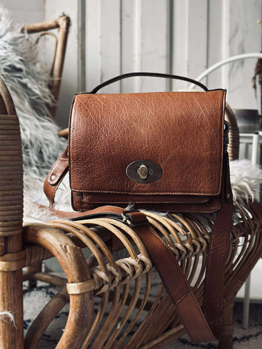 Crossover Brun Läder – Stor