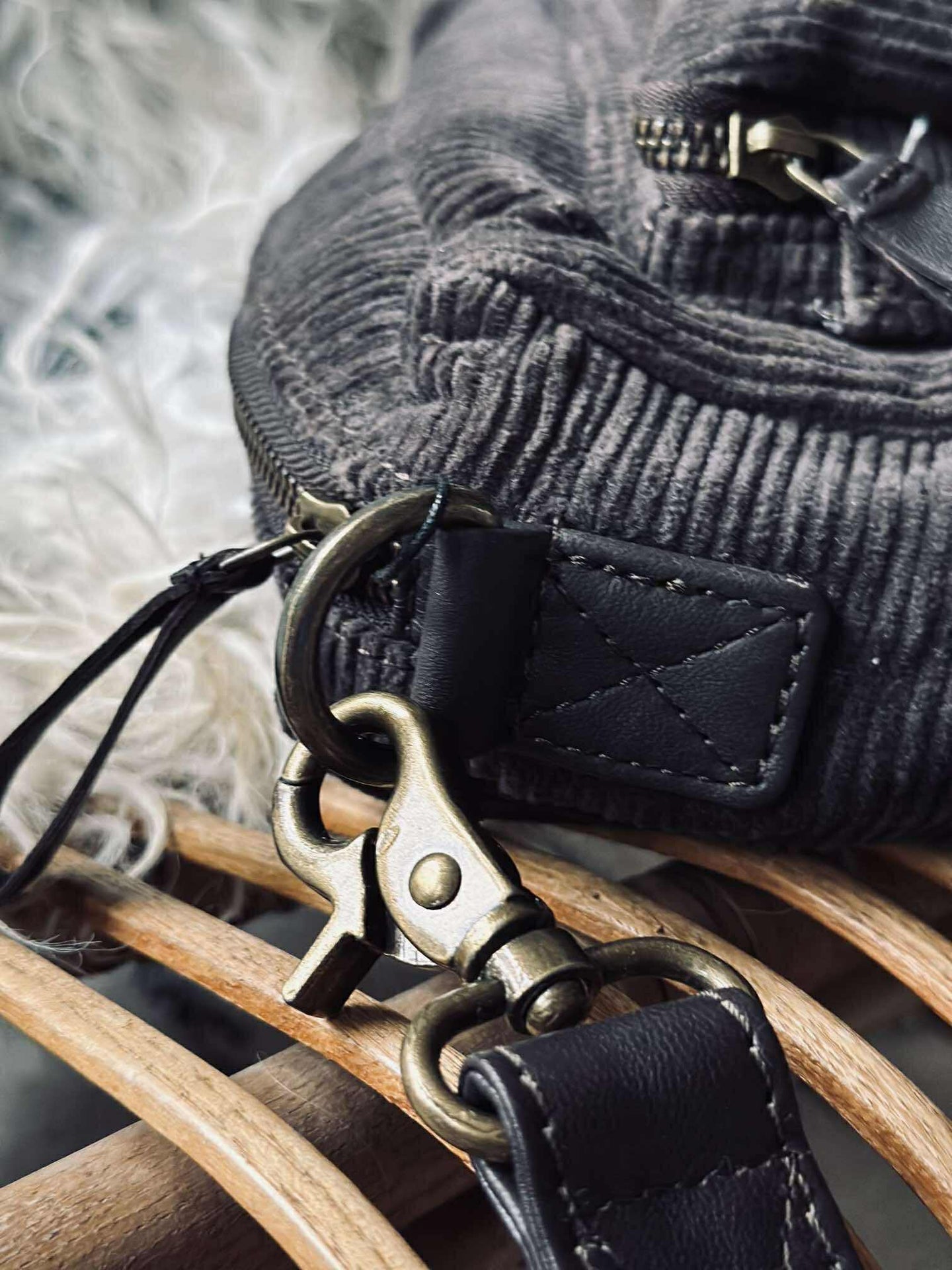 Crossbody Brun Manchestertyg