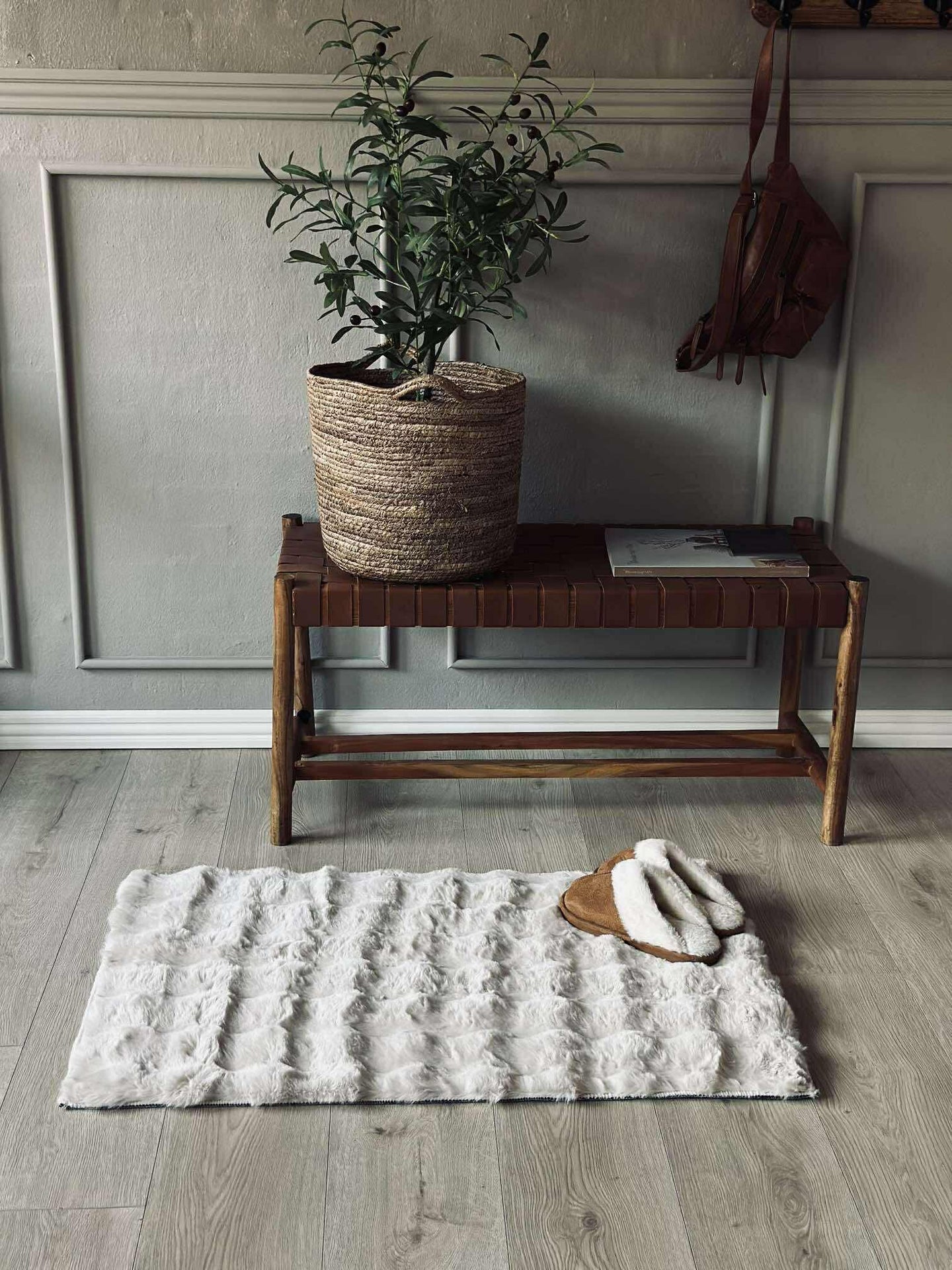 Golvmatta Plysch - 60x90 Beige