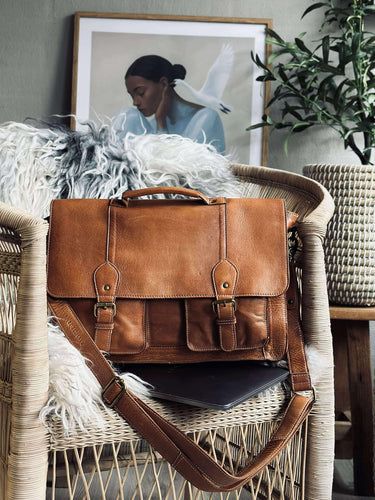 Arbetväska - Melia Cognac