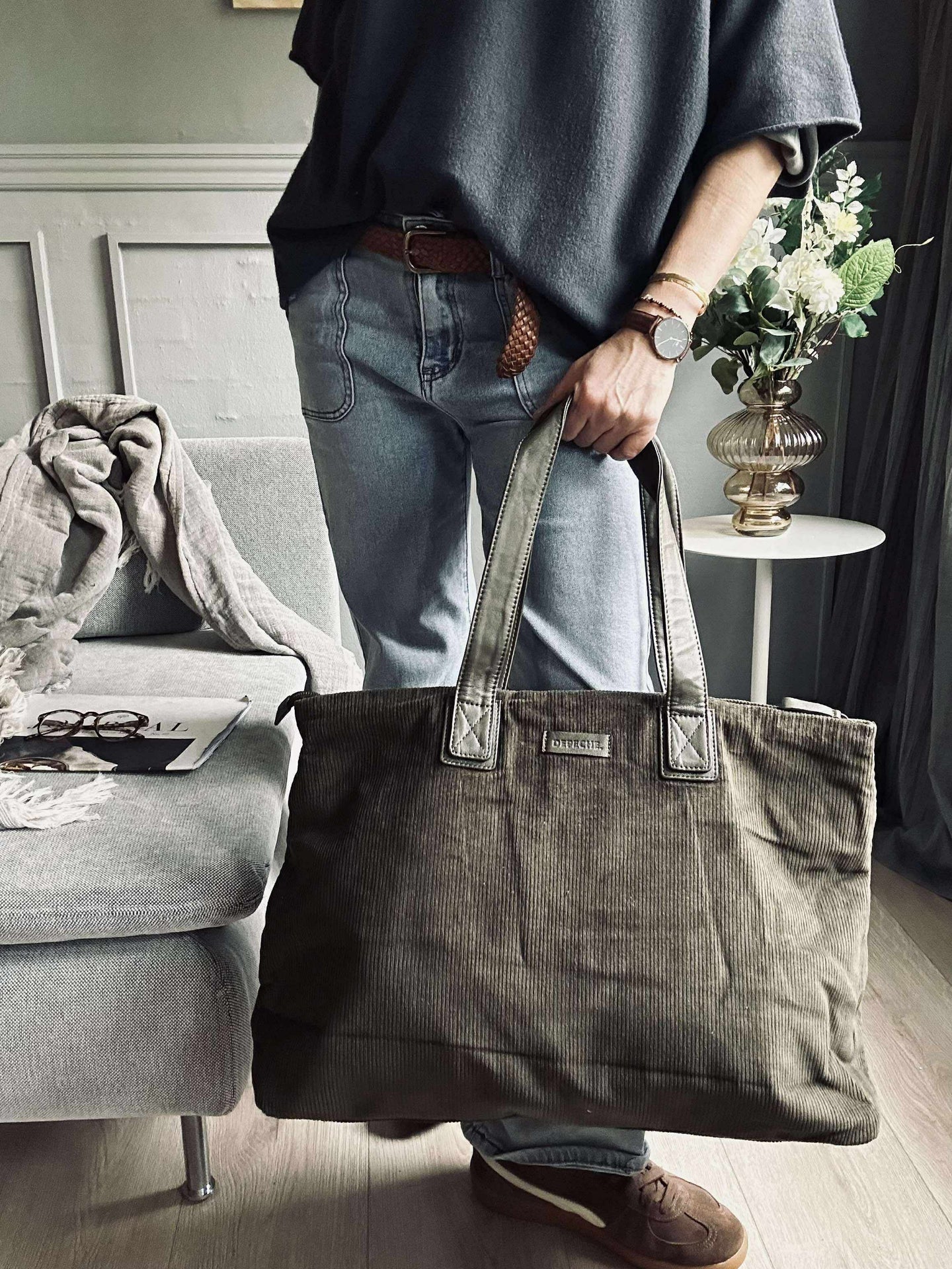 Shopper Manchestertyg - Army