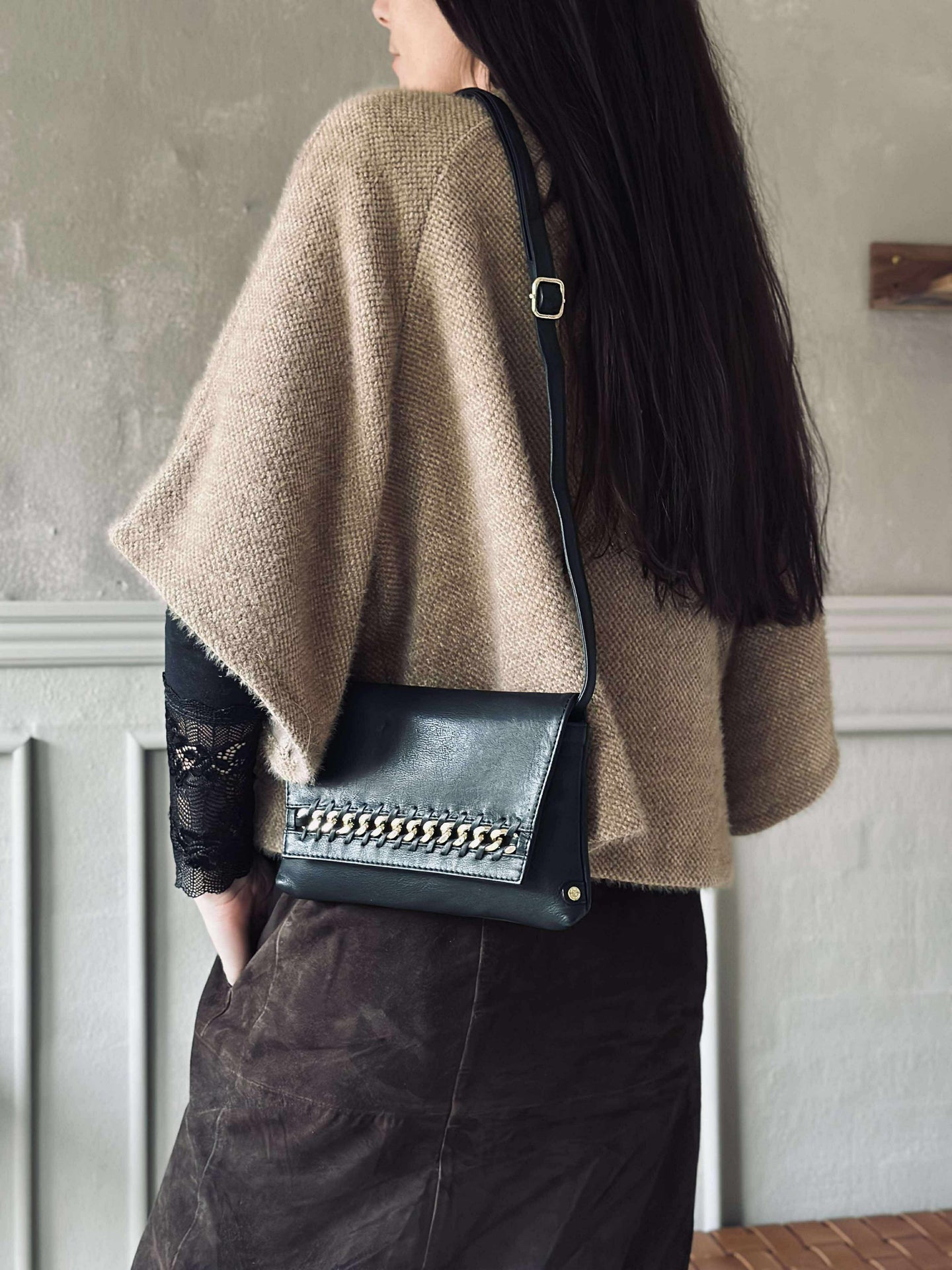 Clutch med guldkedja - Small