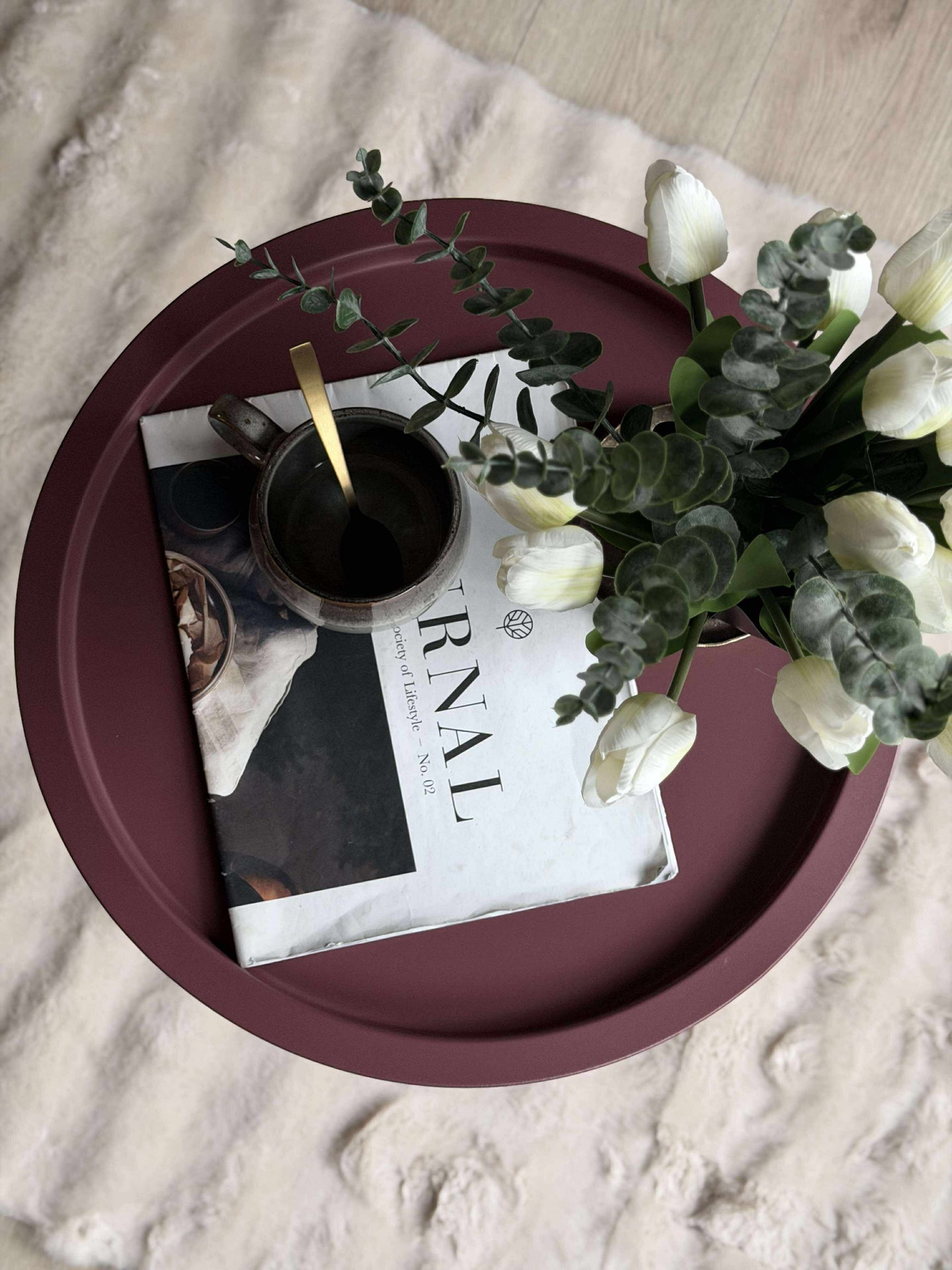 Brickbord - Bordeaux metall