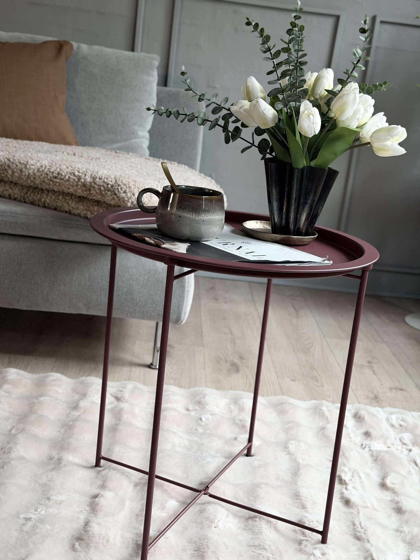 Brickbord - Bordeaux metall