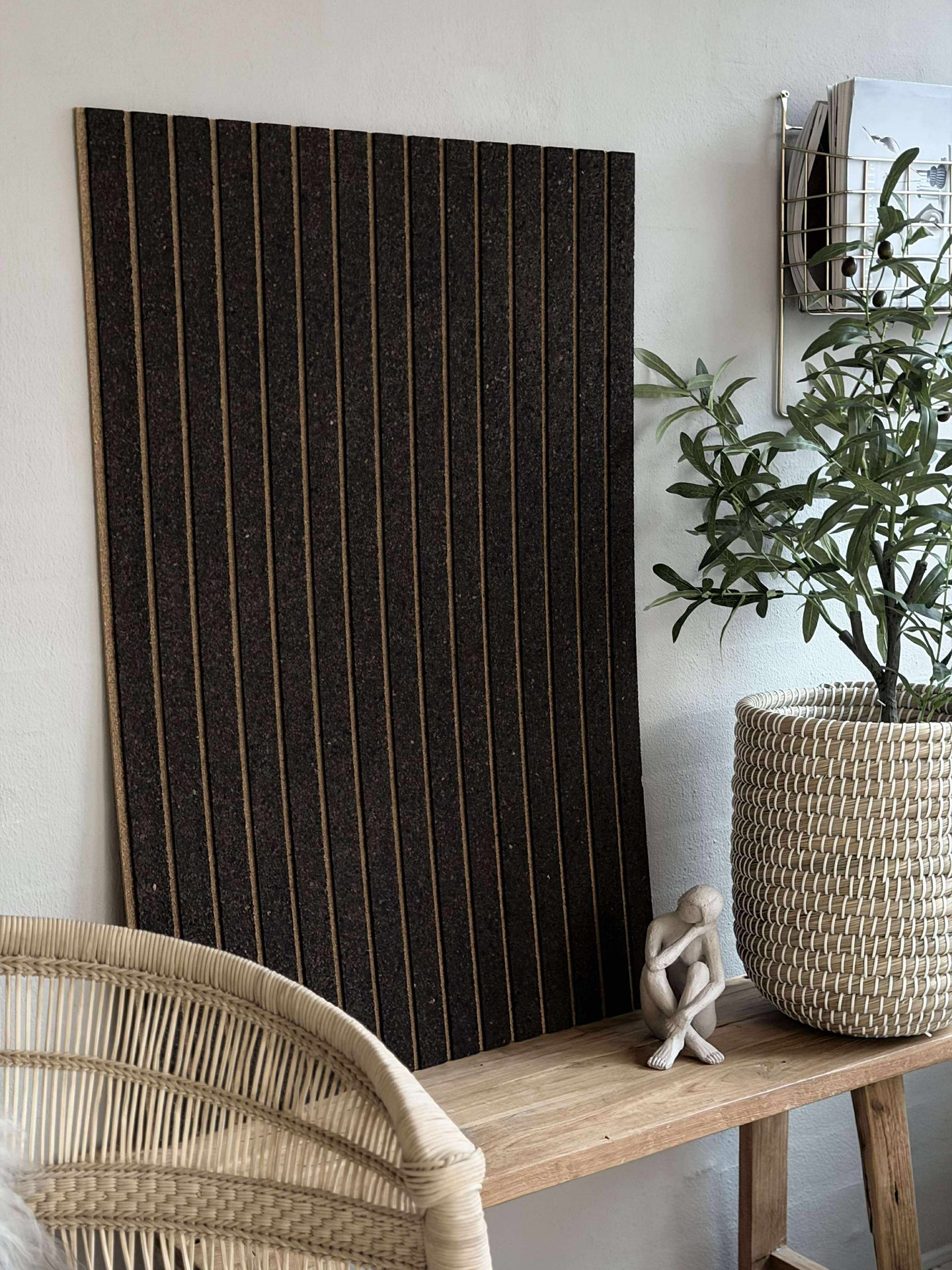 Panelplatta med panel effekt NY Dark - Ljuddämpande