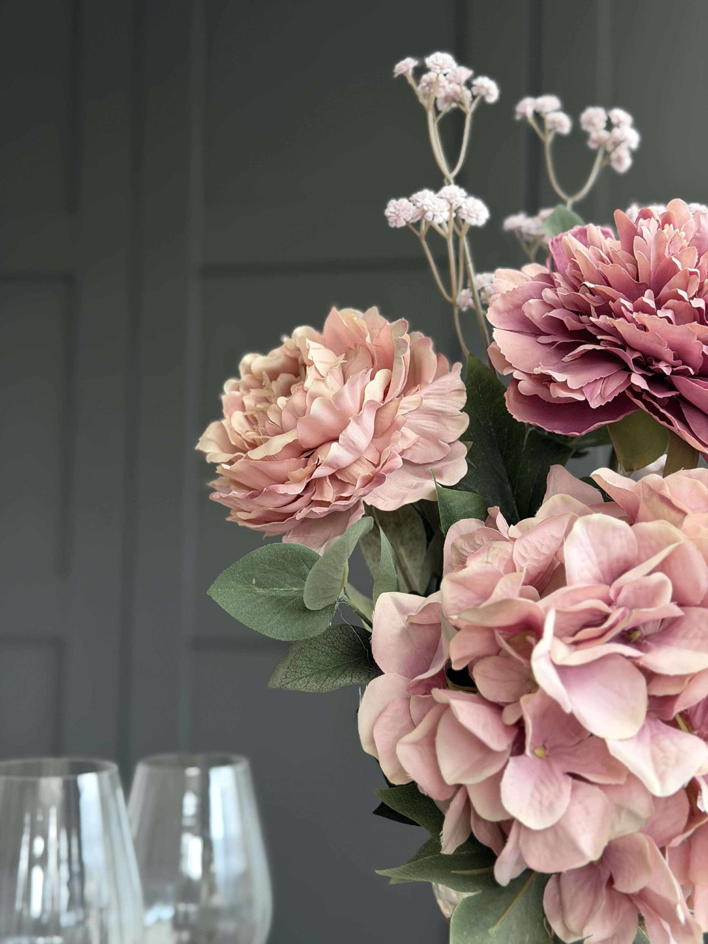 Bukett - Hortensia rosa