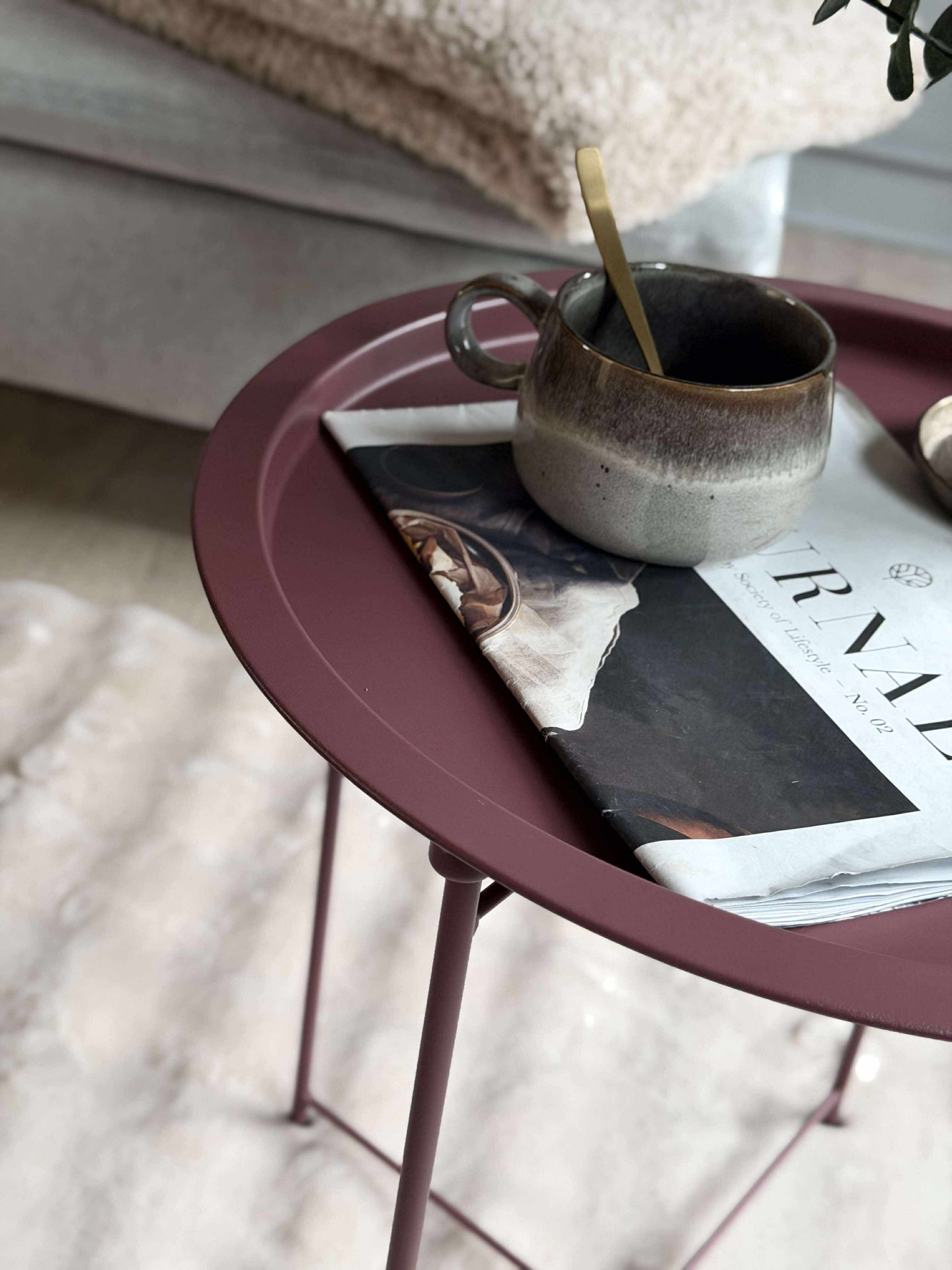 Brickbord - Bordeaux metall