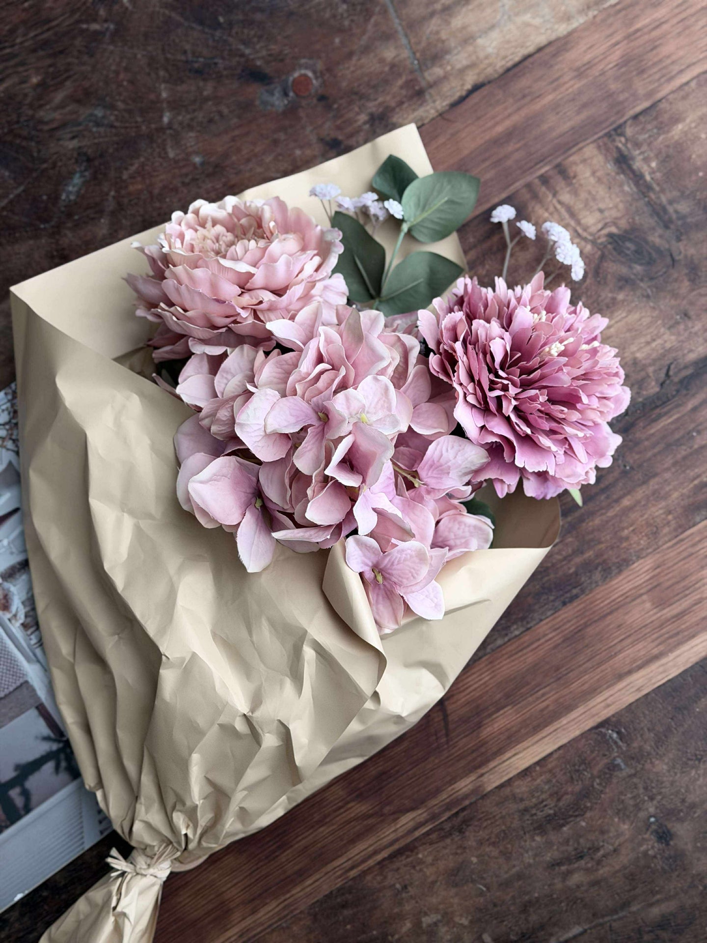 Bukett - Hortensia rosa