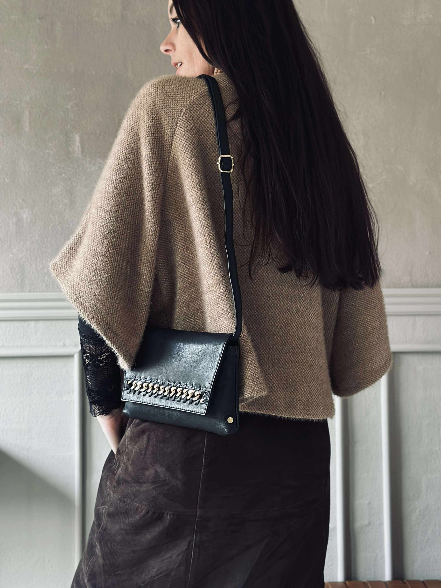 Clutch med guldkedja - Small