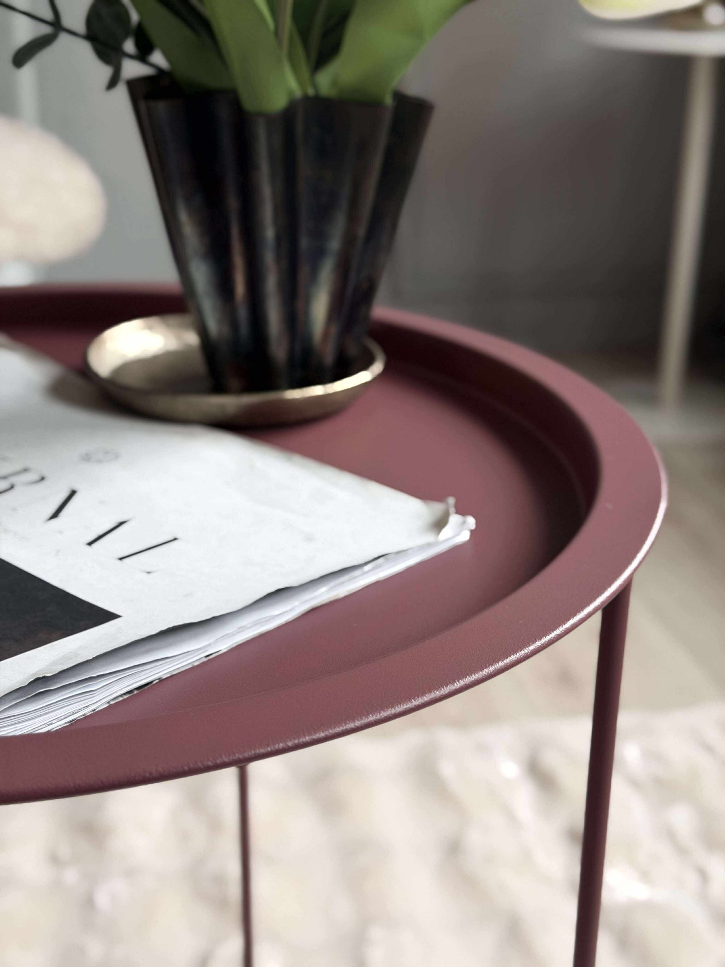 Brickbord - Bordeaux metall