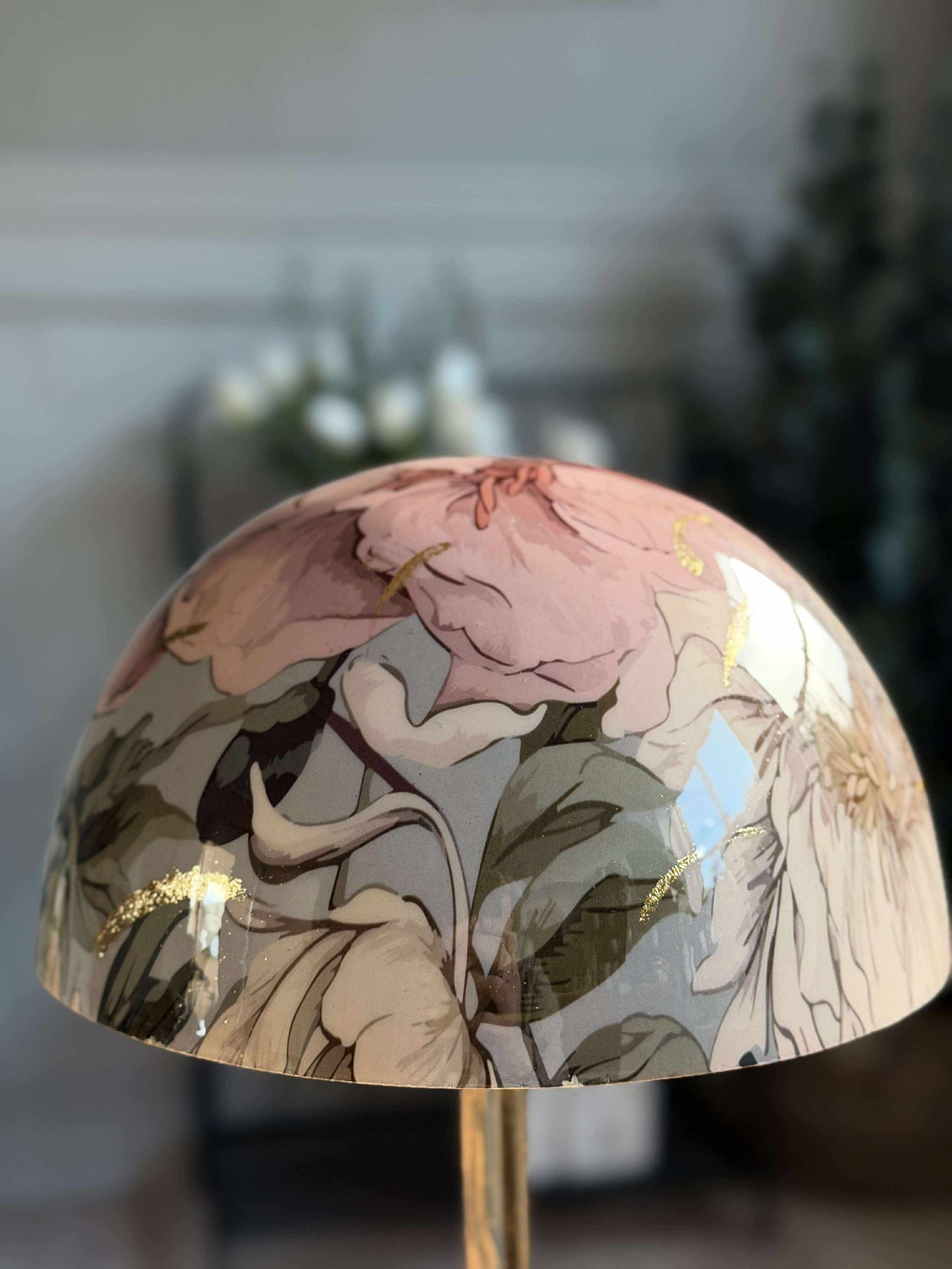 Bordslampa blomma / guld