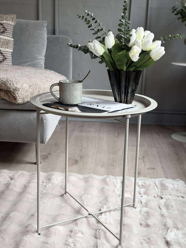 Brickbord - Vit metall