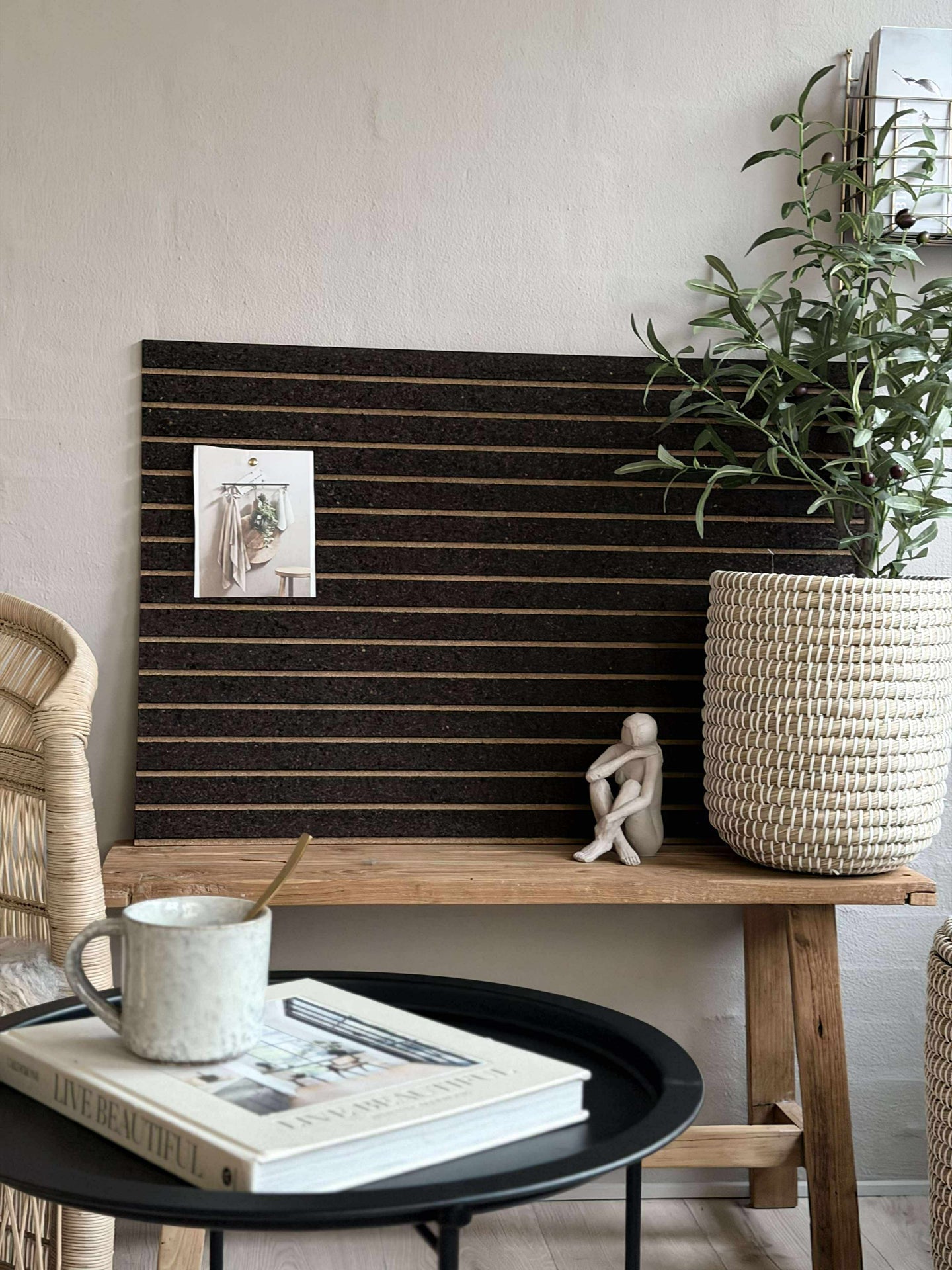 Panelplatta med panel effekt NY Dark - Ljuddämpande