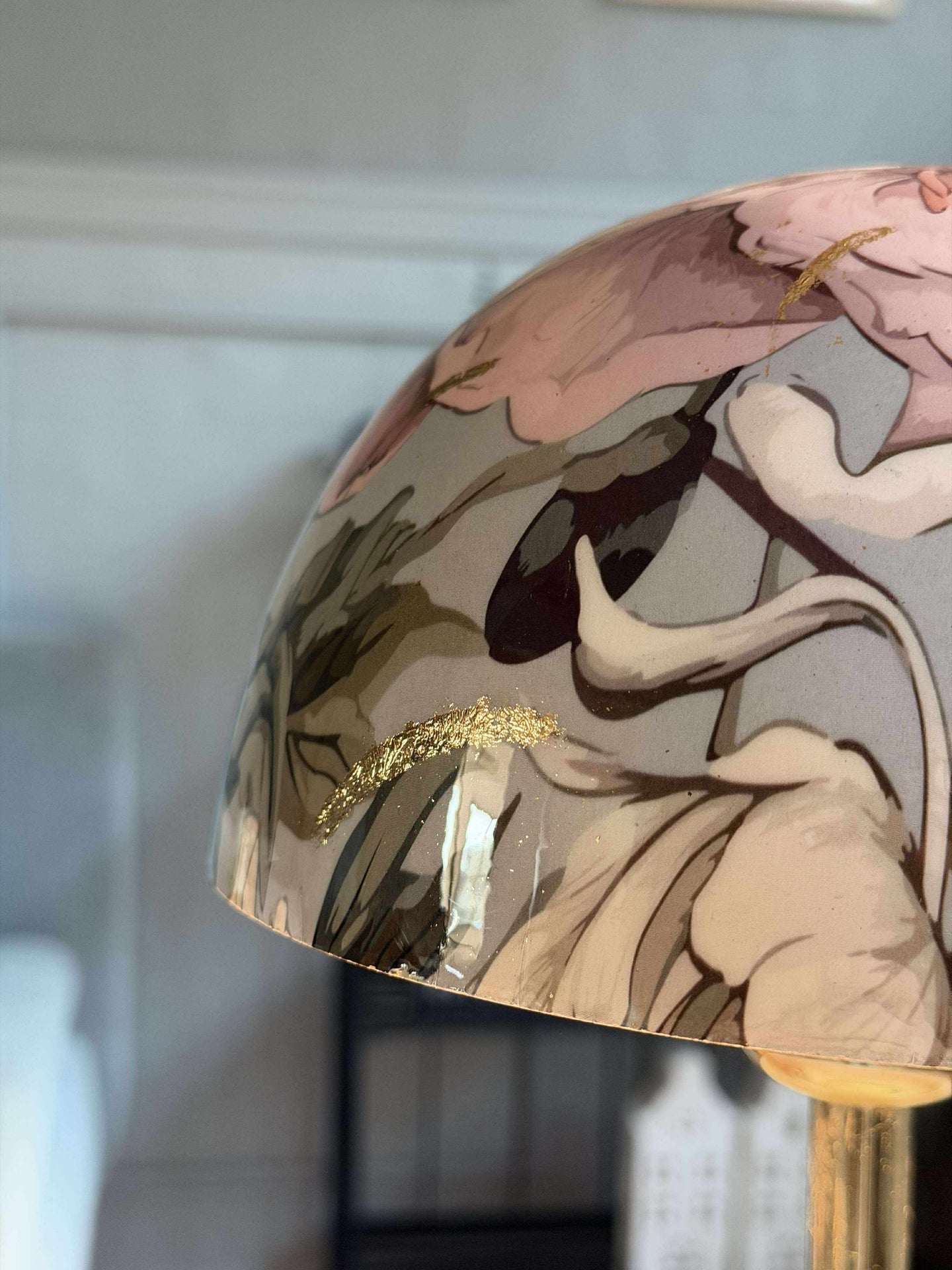 Bordslampa blomma / guld