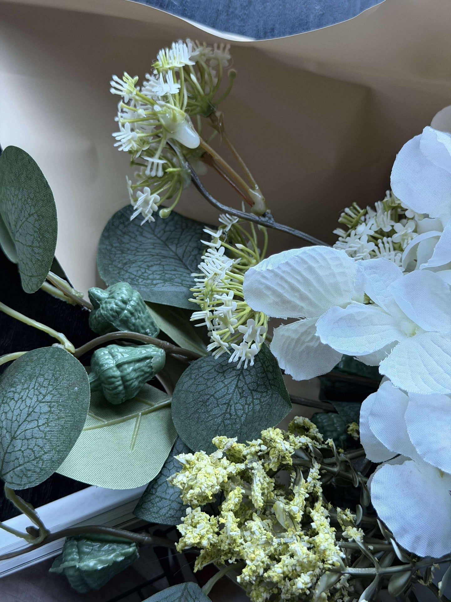 Bukett med hortensia - Vit