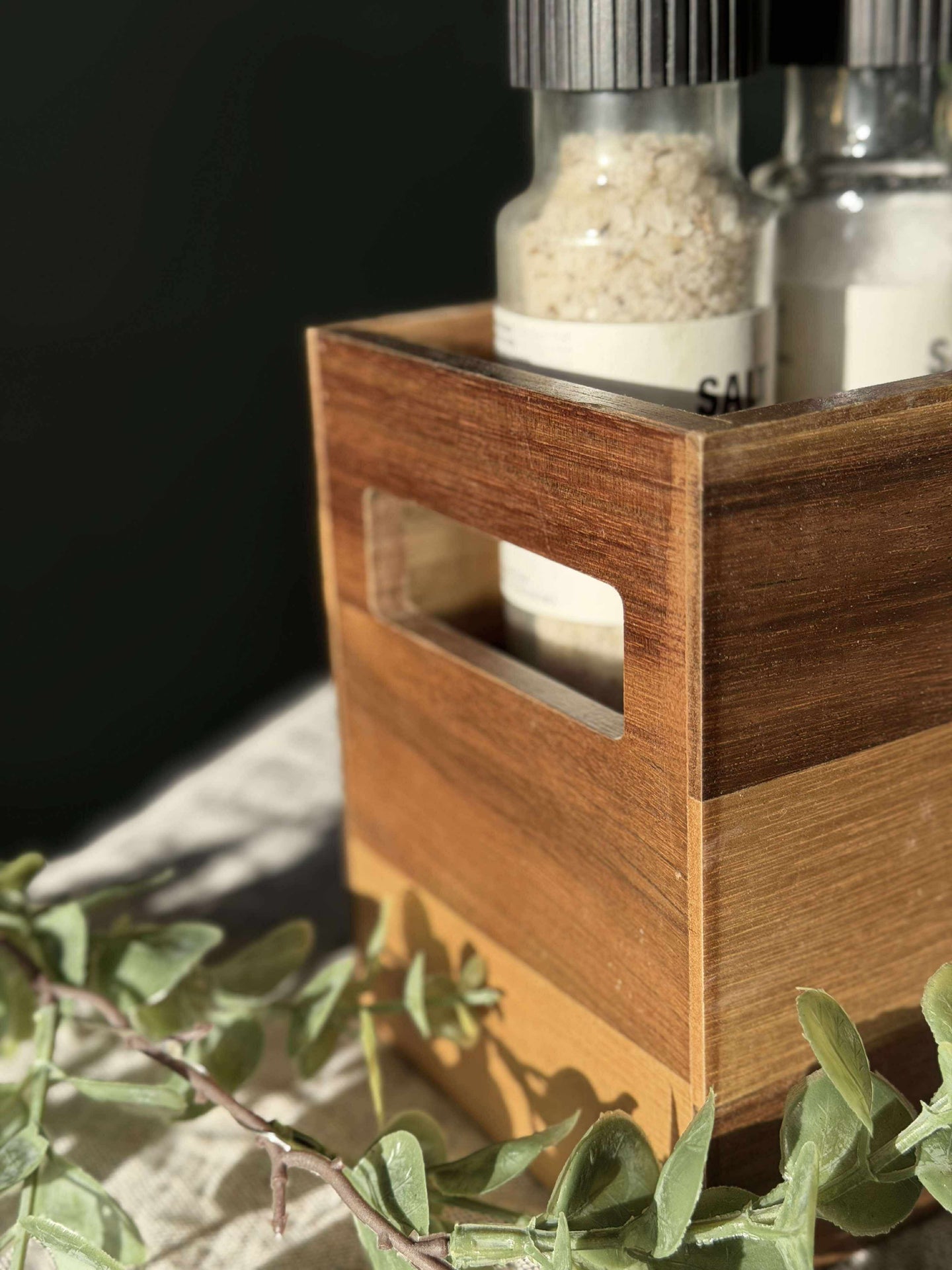 Låda i akaciaträ - 30cm