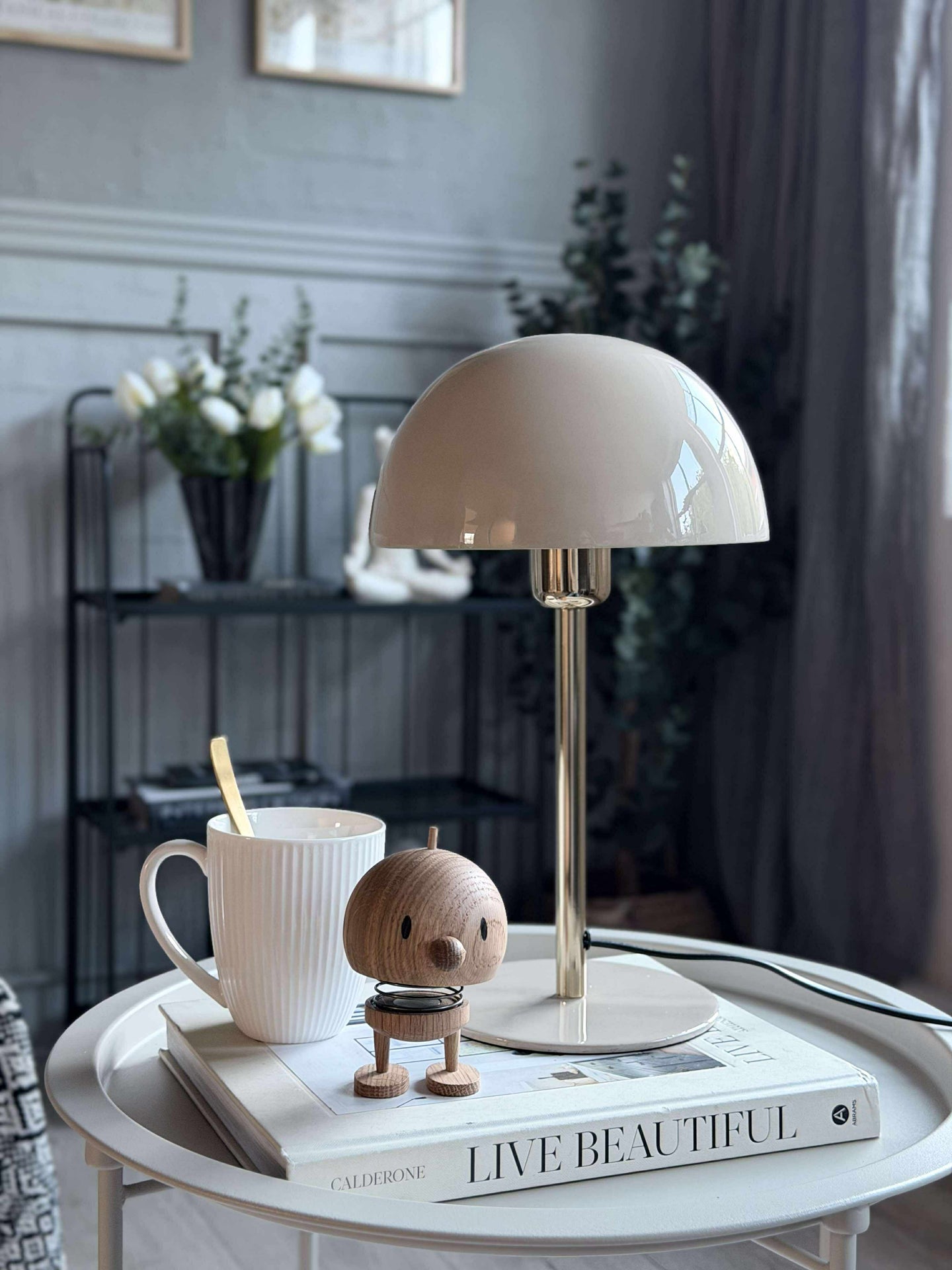 Bordslampa Sand / guld