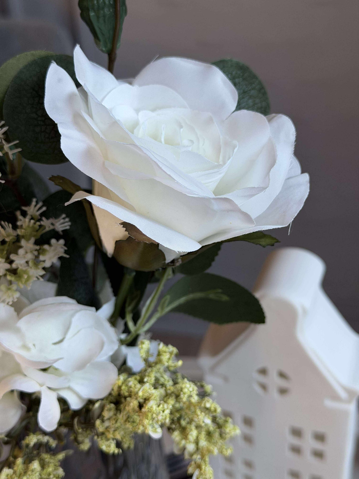 Bukett med hortensia - Vit