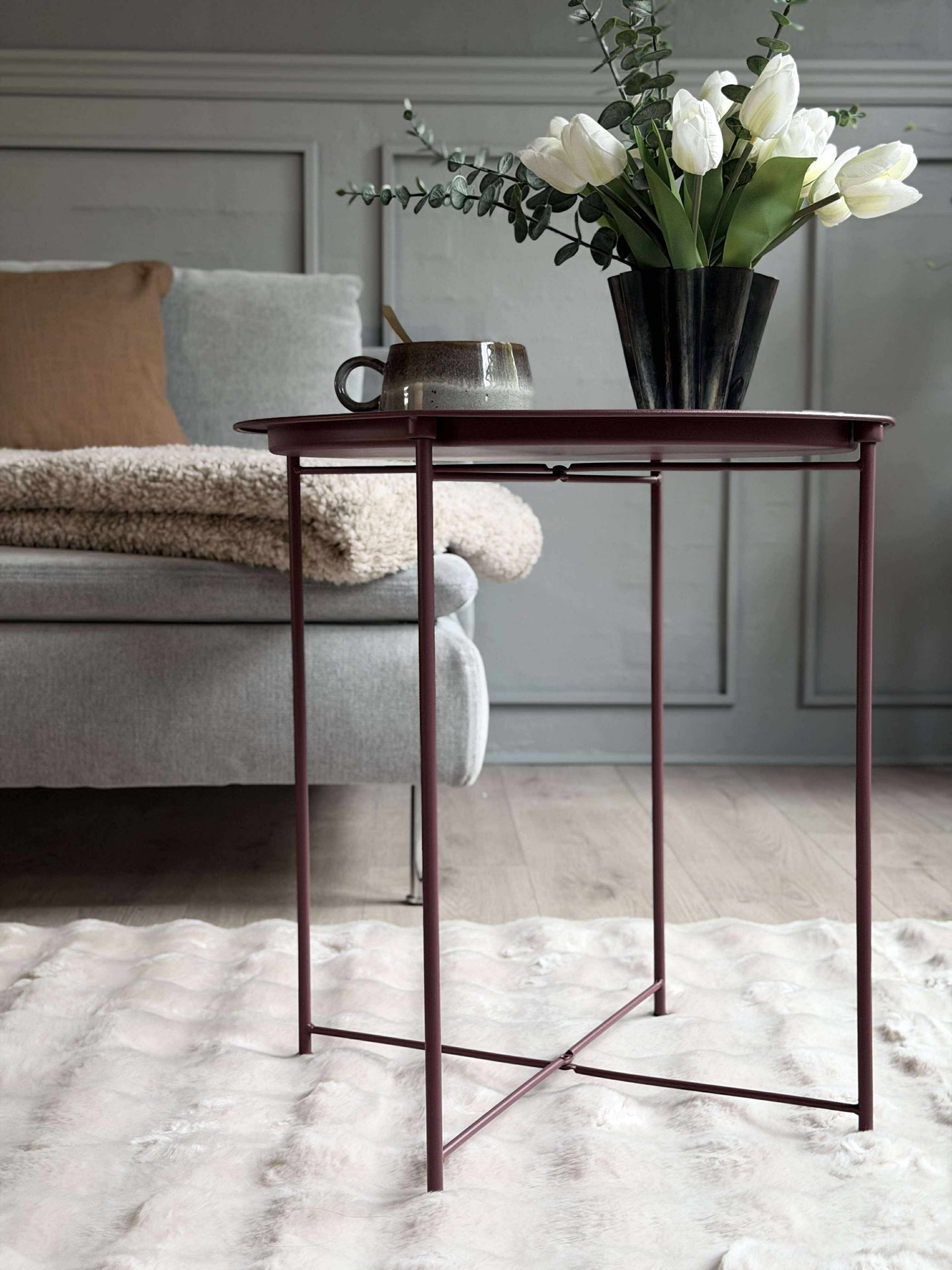 Brickbord - Bordeaux metall