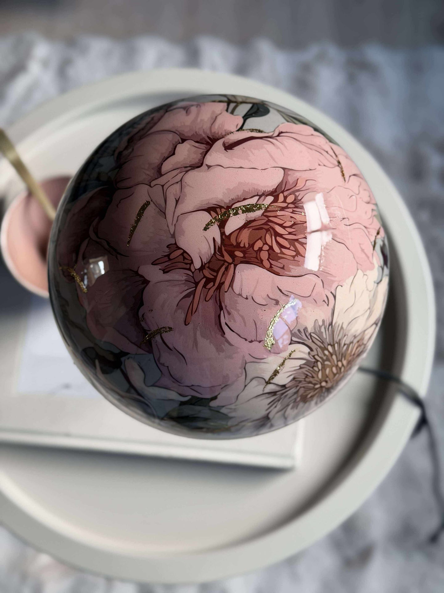 Bordslampa blomma / guld