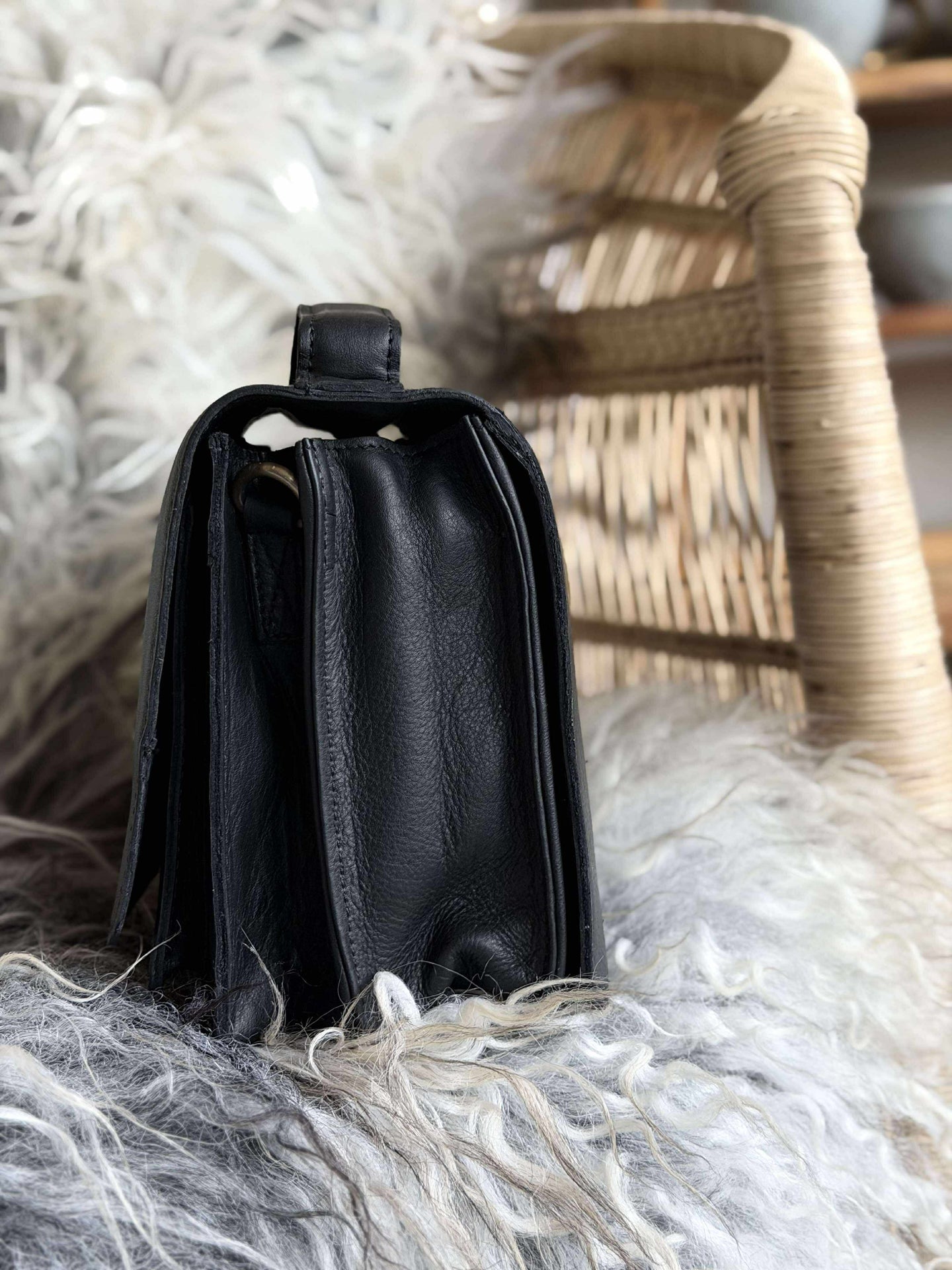 Crossover Svart Läder – Stor