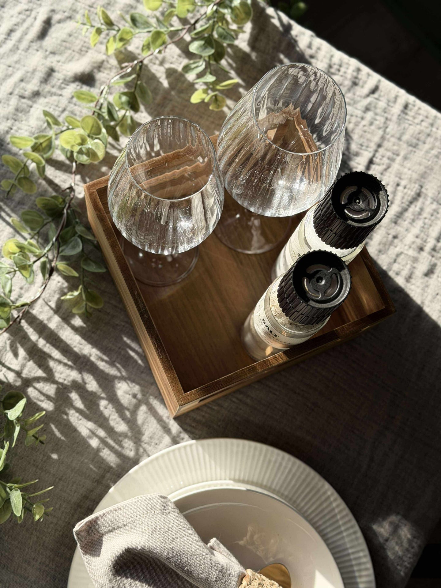 Låda i akaciaträ - 20x20